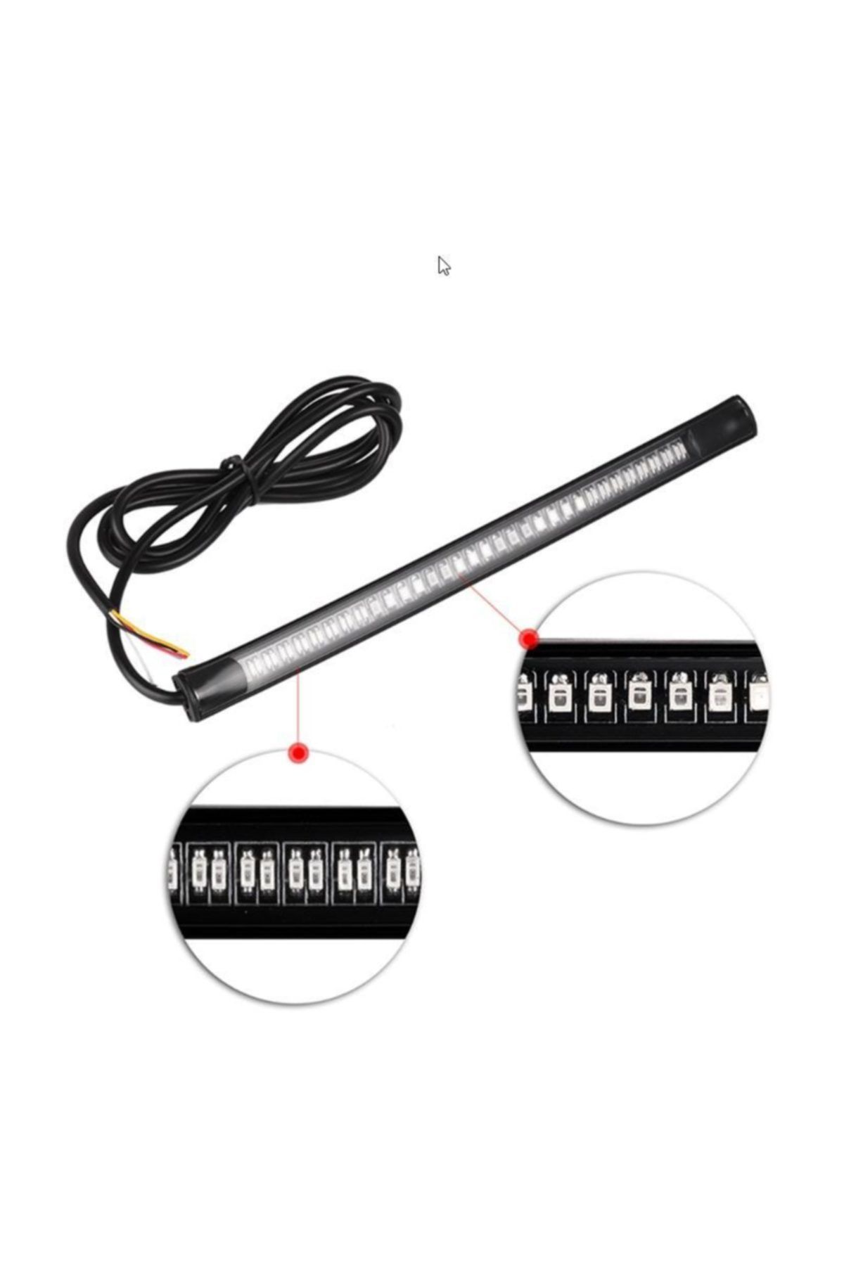 Techmaster Motosiklet Led Stop Sinyal Çubuk Esnek Katlanabilir Yapıştırmalı