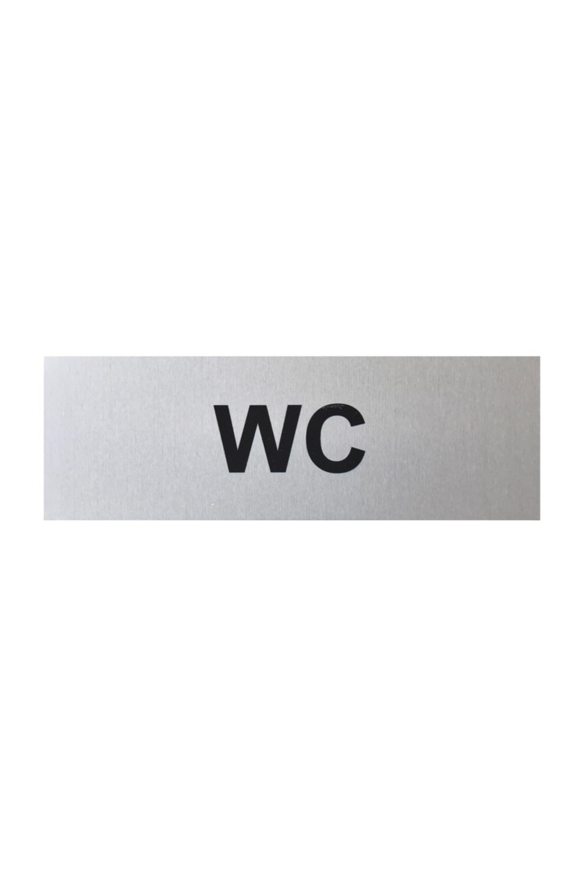 SEDizayn Wc Kapı Ve Duvar Yönlendirme Levhası  Alüminyum 15 cm X 5 cm
