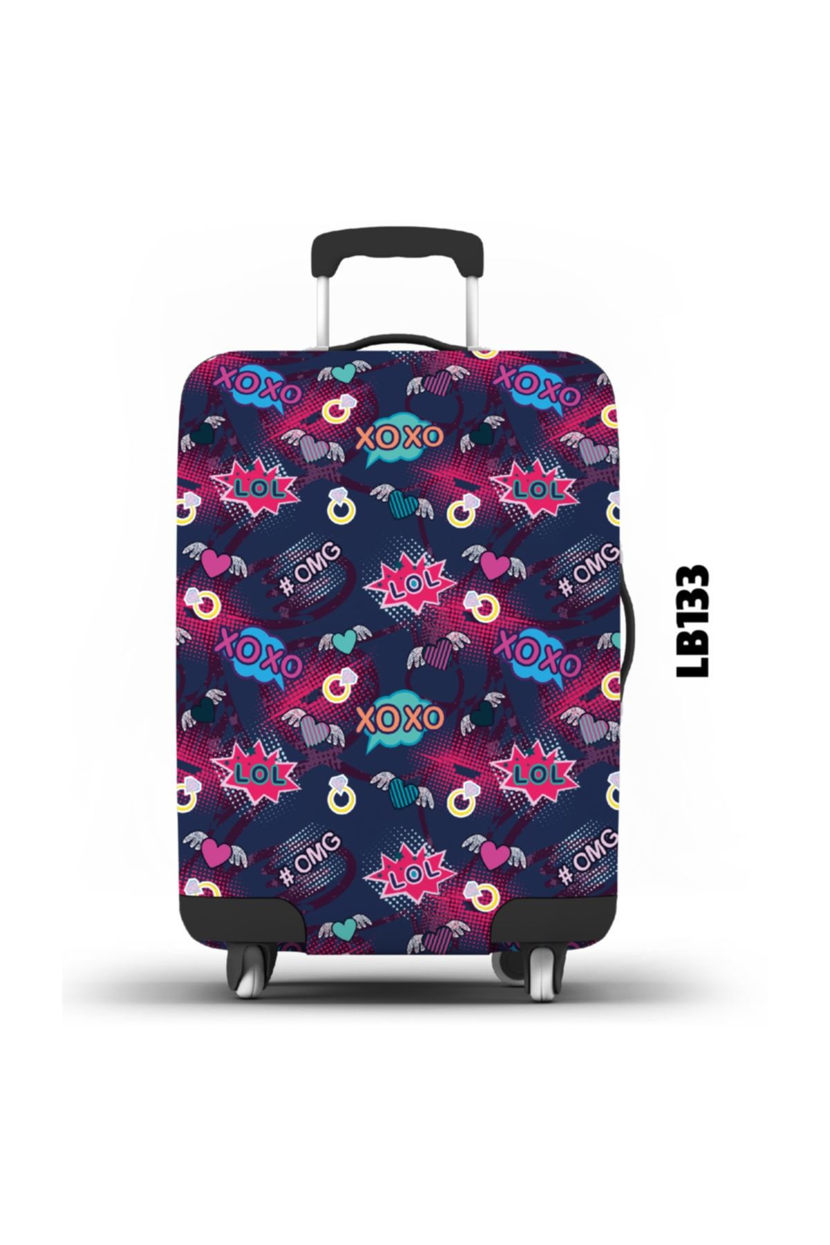LUGGBAG Desenli Unisex Valiz Kılıfı Lb133