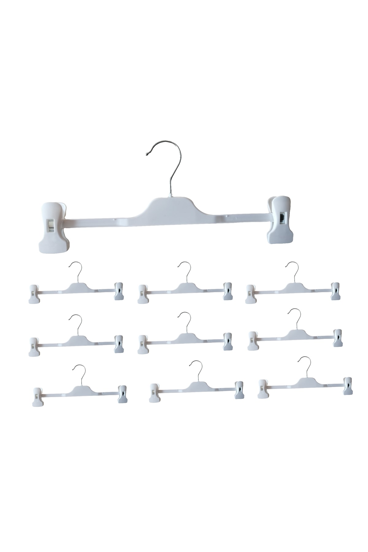 Lilabebe Beyaz Etek Askısı 20 adet