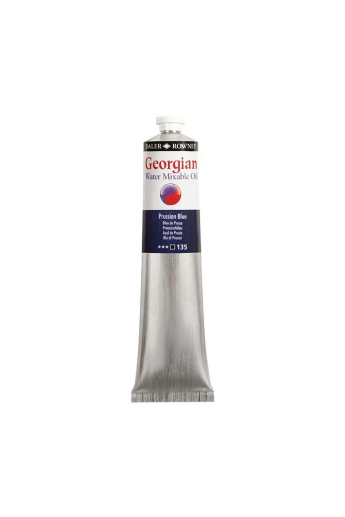 Daler Rowney Georgian Water Mixable Oil Su Bazlı Yağlı Boya 200 ml 135 Prussian Blue