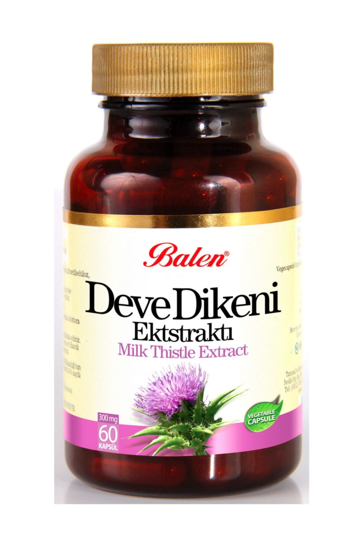 Balen Deve Dikeni Ekstraktı Kapsülü  Devedikeni 60 Kapsül 375 Mg
