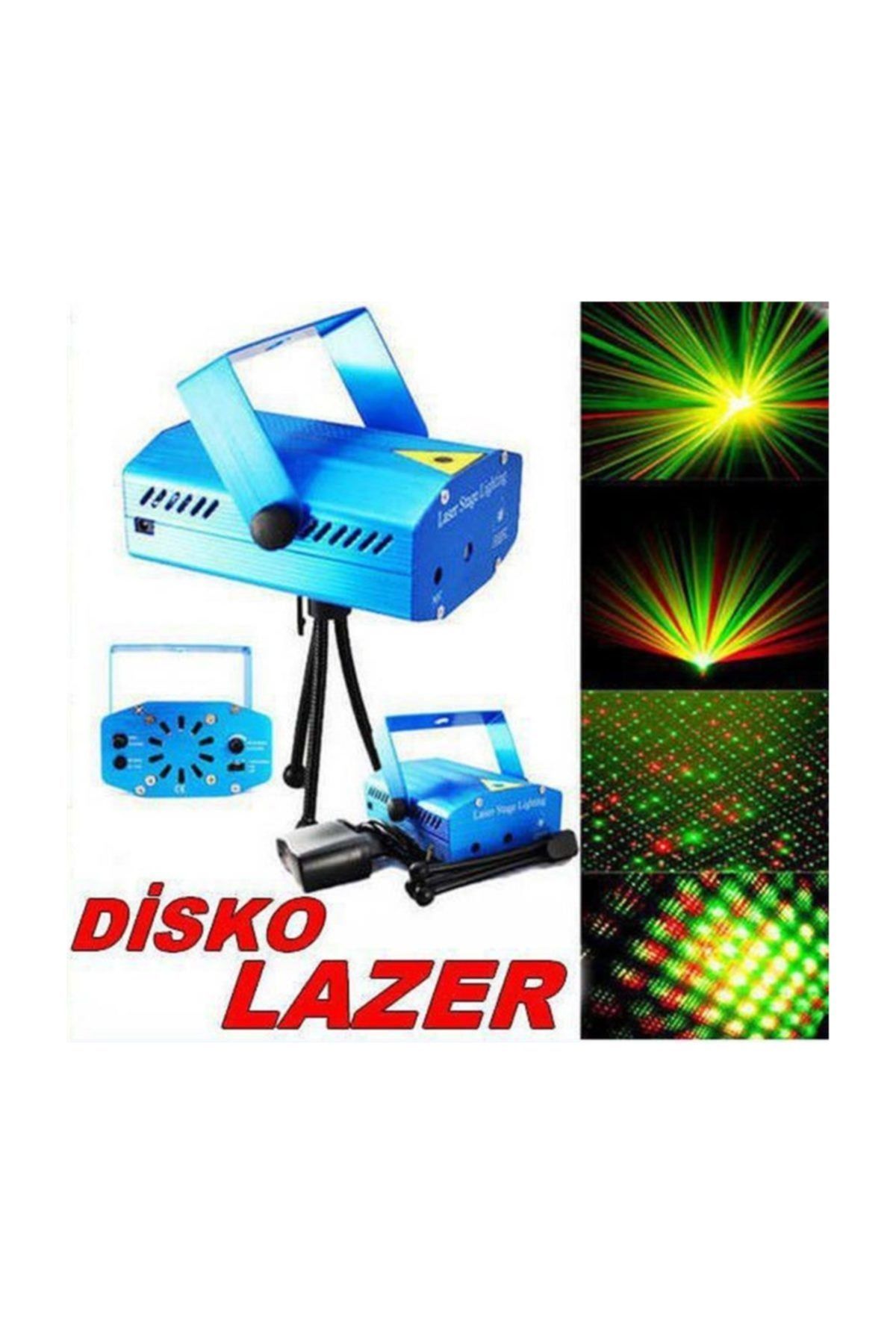 Kama Disko Lazer Sese Duyarlı Işık Show