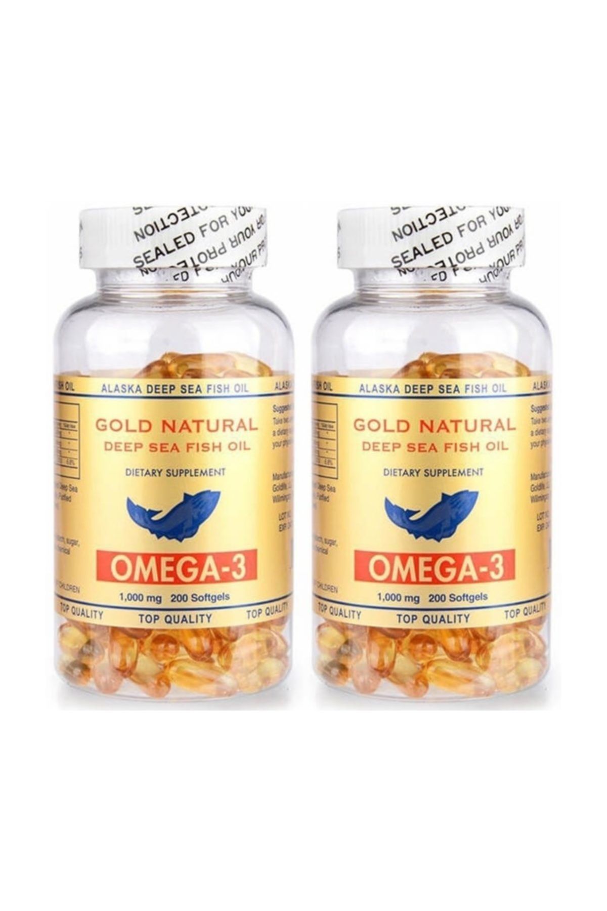 Gold Natural Omega 3 Balık Yağı 1000 Mg 2 Kutu 400 Softgel