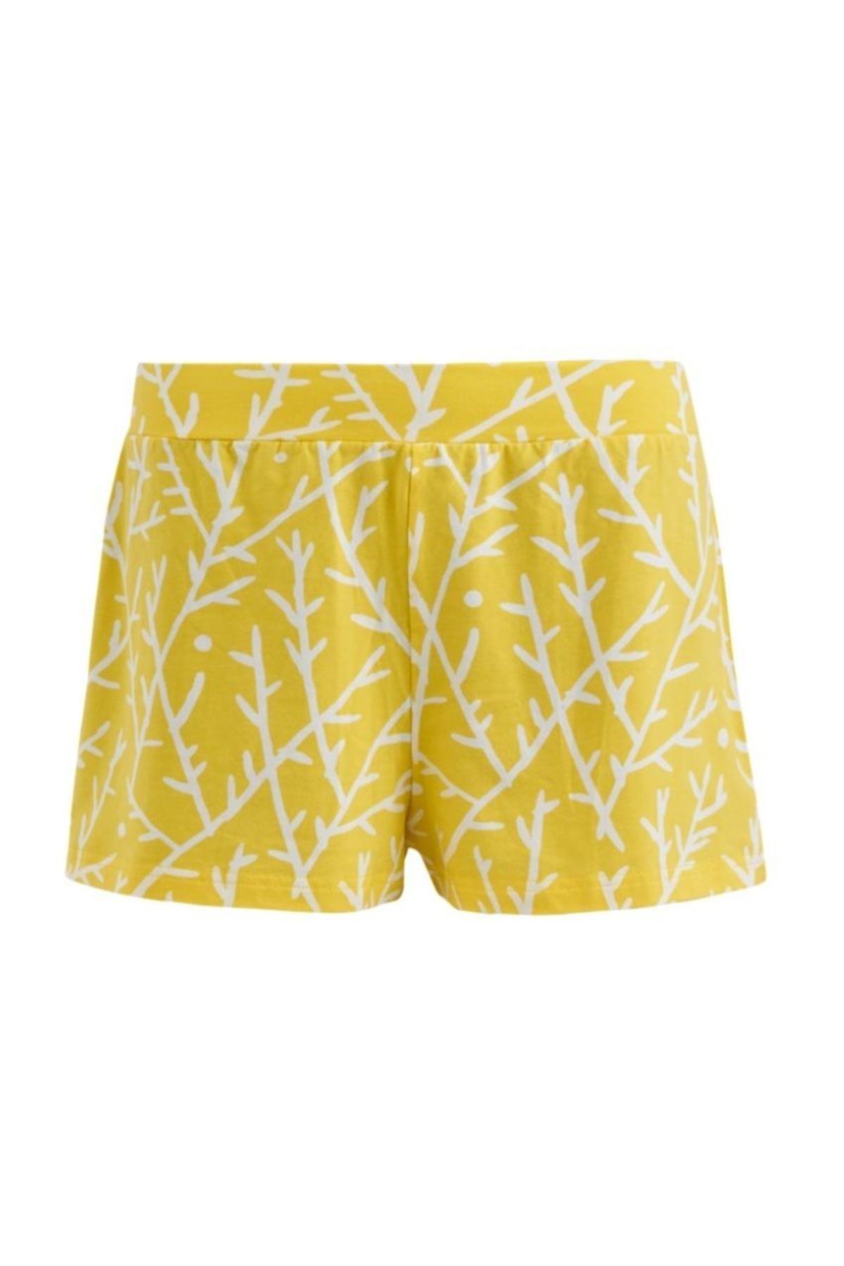 doashop Rich&vibrant Yellow Sticks - Organik Pamuklu Şort