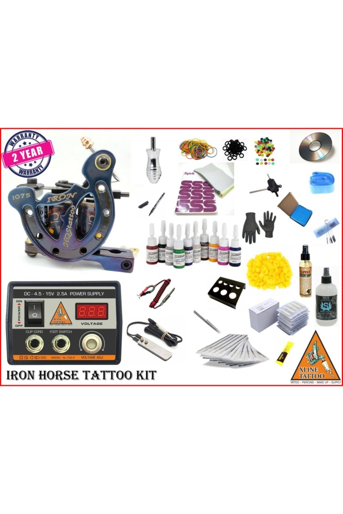 Matrixline Xl-799 Iron Horse Tattoo Dövme Makinası Seti Profesyonel