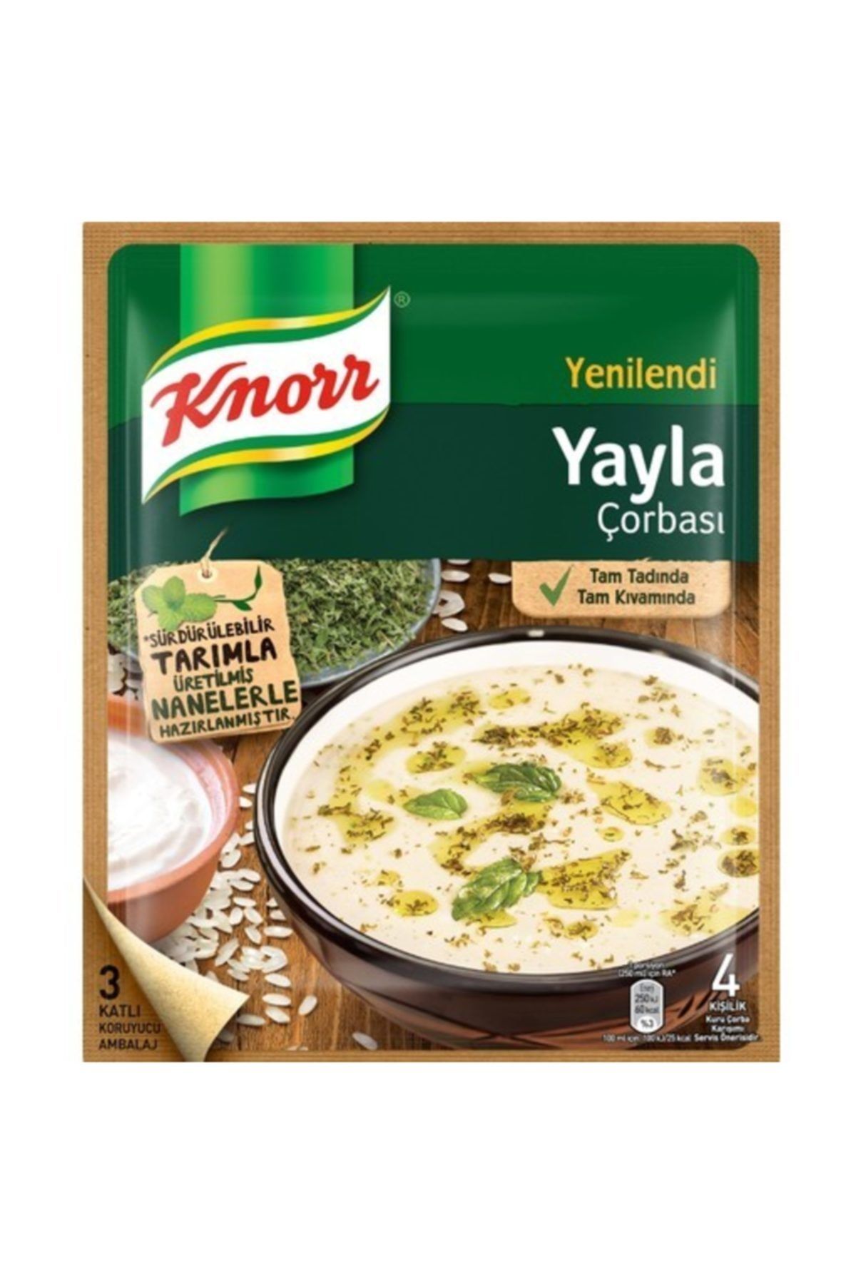 Knorr Klasik Çorba Serisi Yayla Çorbası 72 Gram 12'li Paket