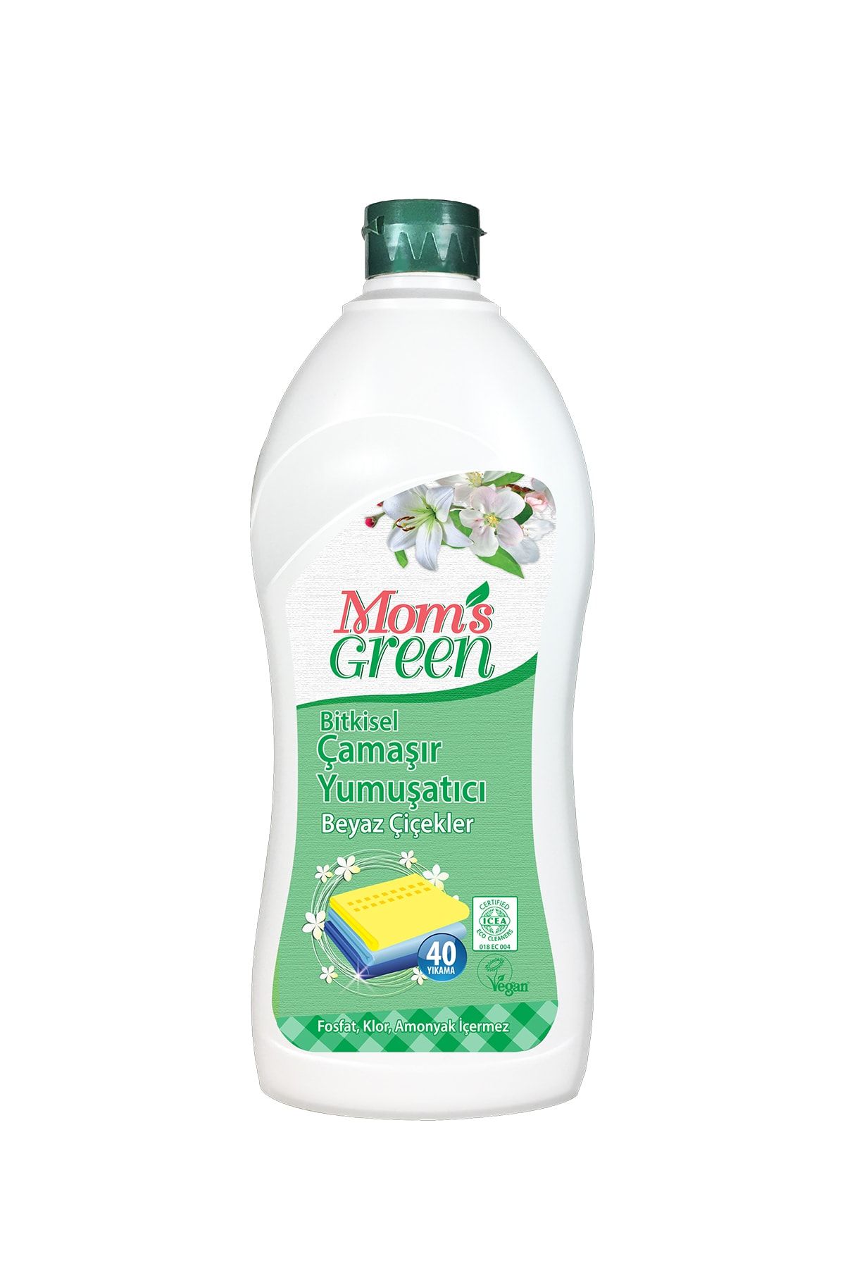 Mom's Green Bitkisel Çamaşır Yumuşatıcı - BEYAZ ÇİÇEKLER ICEA