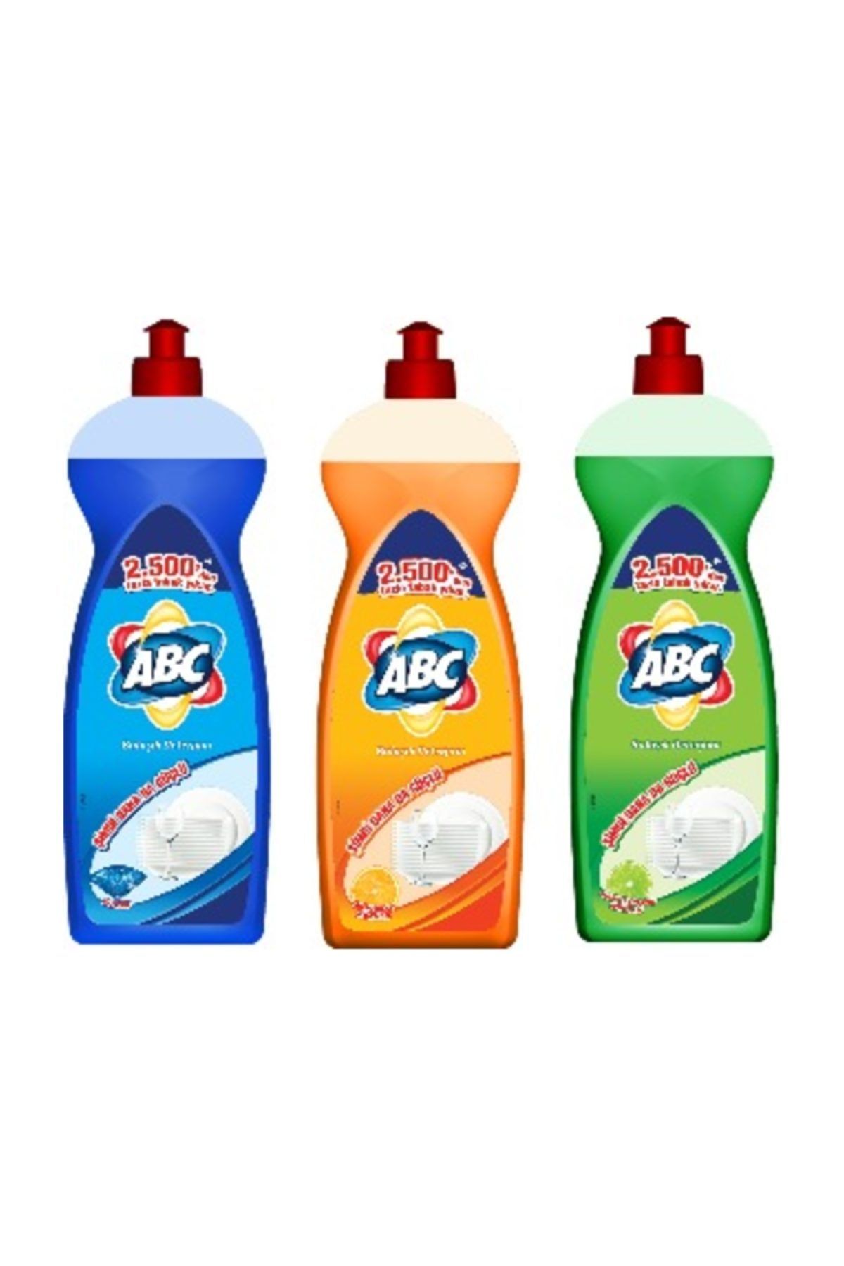 ABC Elde Yıkama Sıvı Bulaşık Deterjanı 685 Gr. X 3 Adet( Power, Portakal Kokulu Ve Misket Limonu Kokulu)