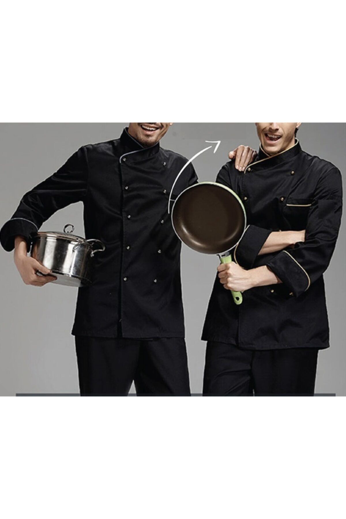 acar iş tex Unisex Bej Biyeli Cafe Bistro Restorant Otel Pastacılık (ceket & Pantolon)