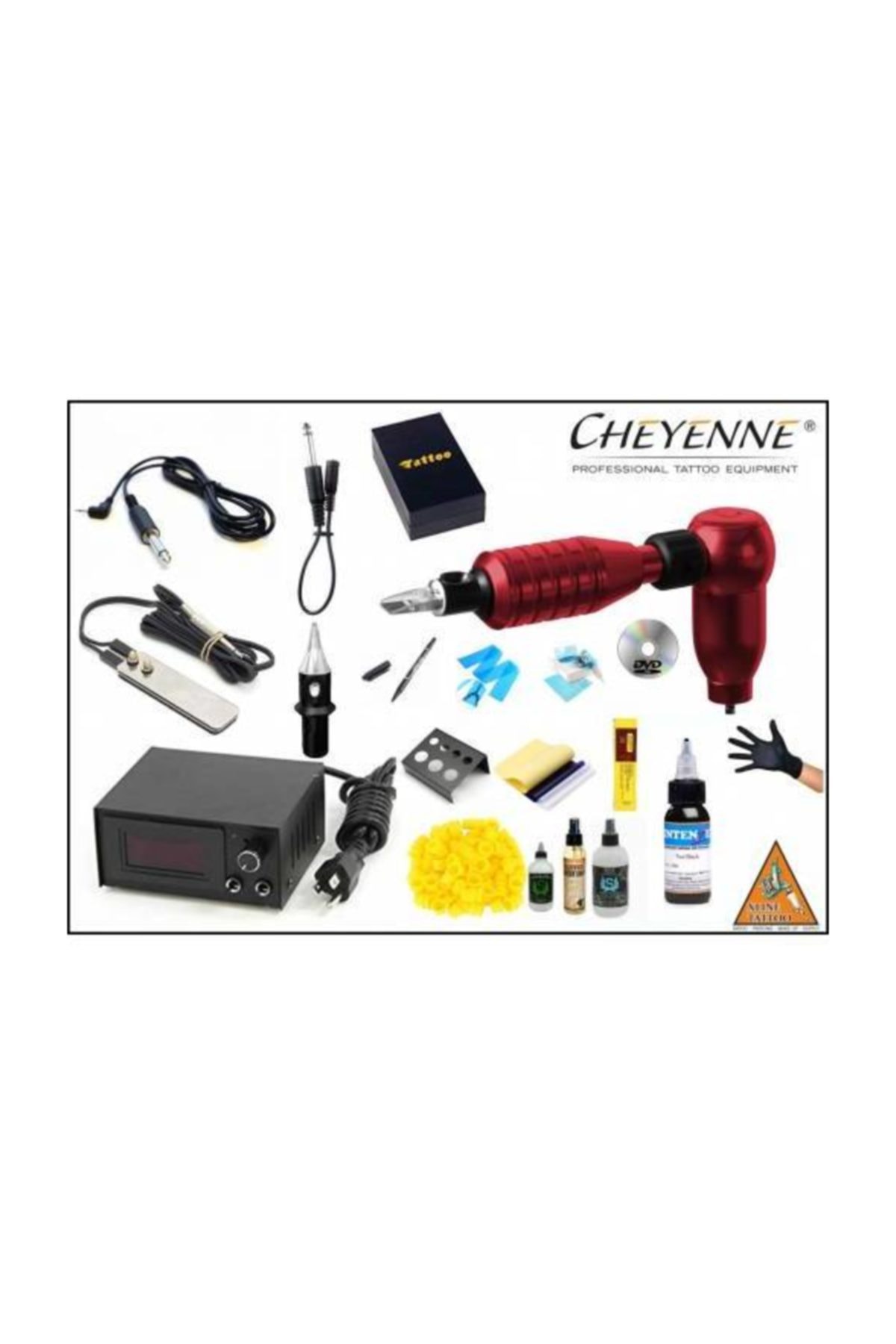 Matrixline Cheyenne Hawk Thunder Red Tattoo Dövme Makinesi Seti