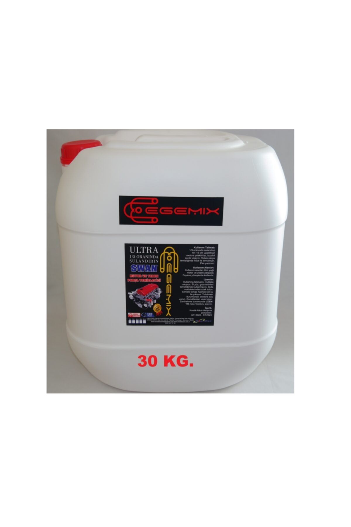 EGEMİX Konsantre Motor ve Yedek Parça Yıkama Ve Temizleme Ilacı 30kg.