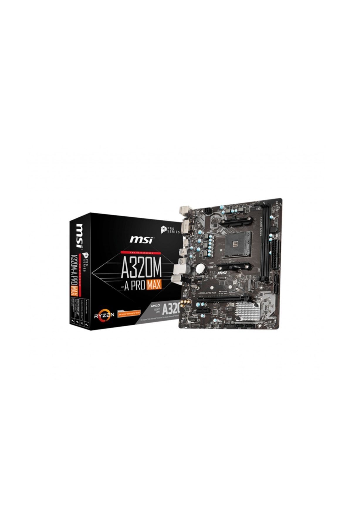 MSI A320m-a Pro Max Ddr4 3200 (oc) Dvı Hdmı Matx