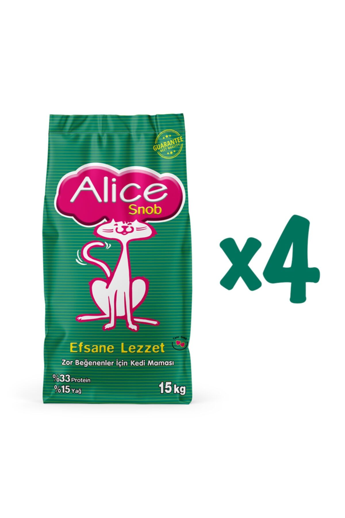 Alice Snob Yetişkin Kedi Maması 4x15kg