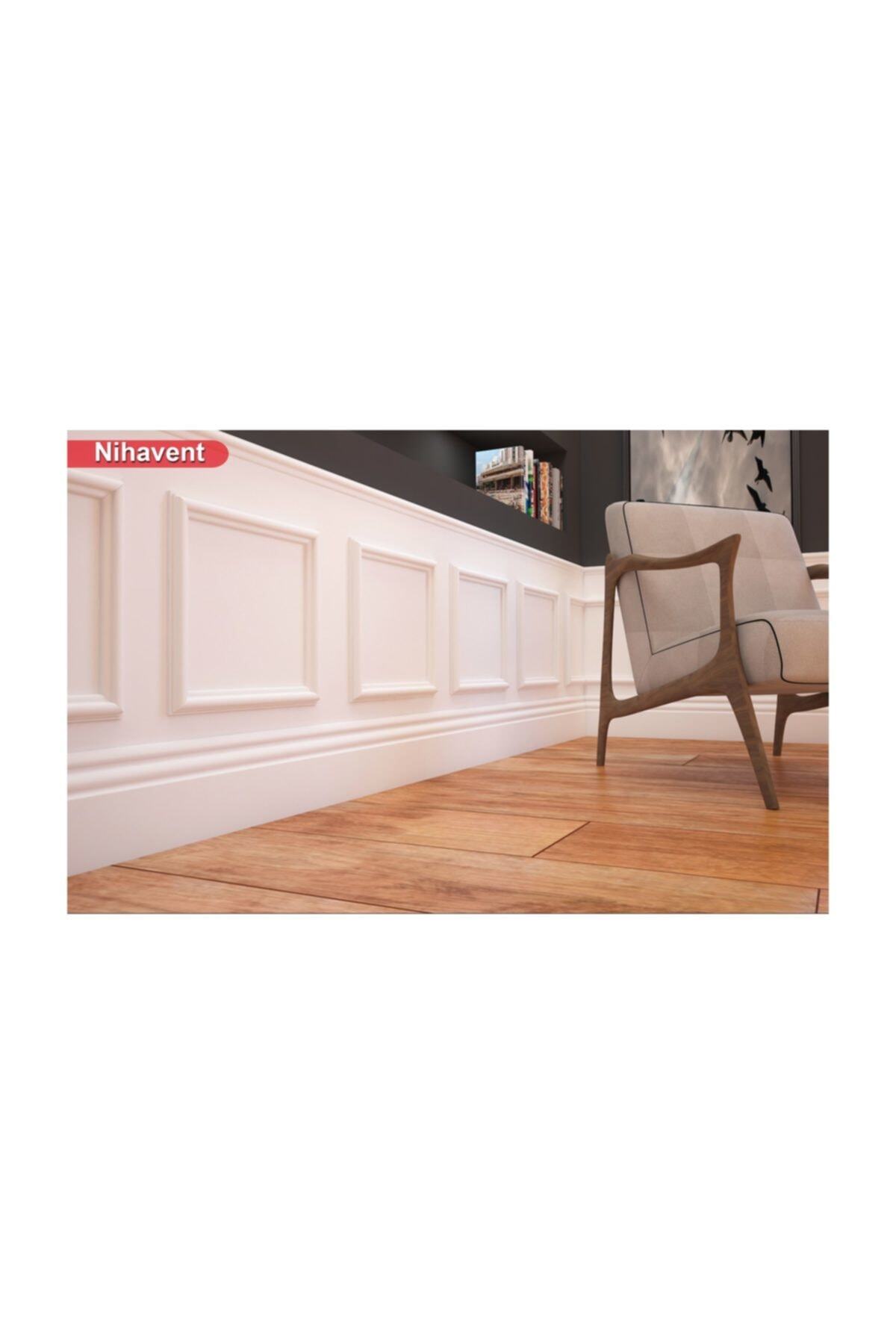LADİX Nihavent Lake Beyaz 10 Cm Pvc Süpürgelik