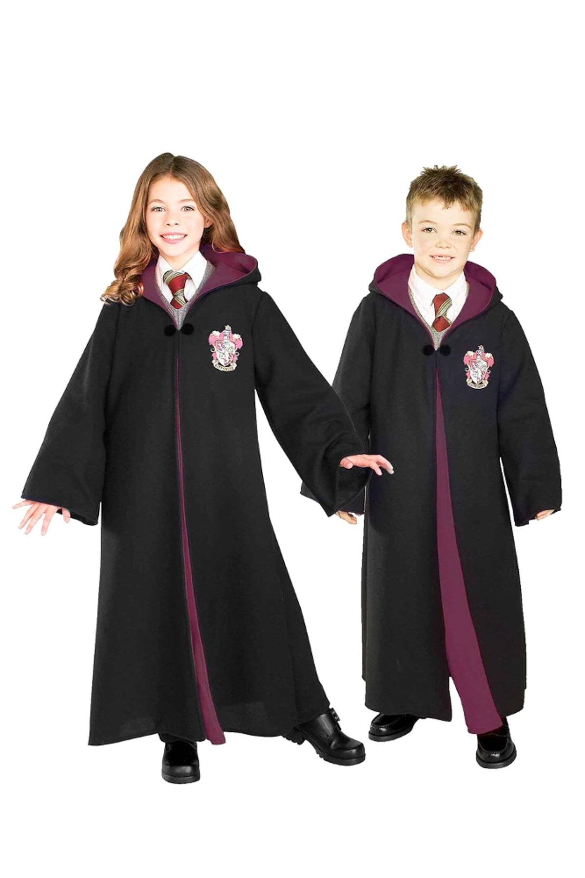 Harry Potter Cadılar Bayramı Harry Potter Cübbe Çocuk Kostüm 9-10 Yaş Siyah /