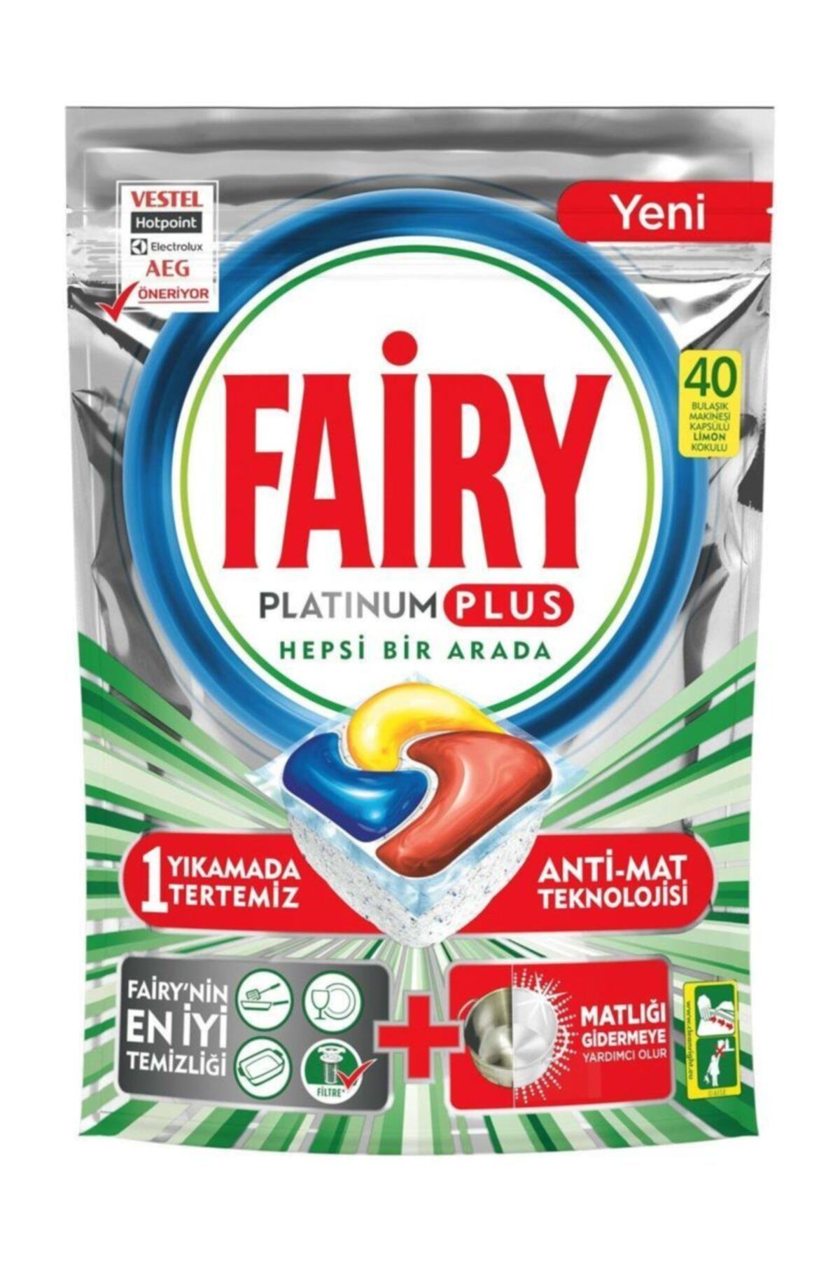 Fairy Platinum Plus 40 Lı 5 Paket (200 Yıkama)