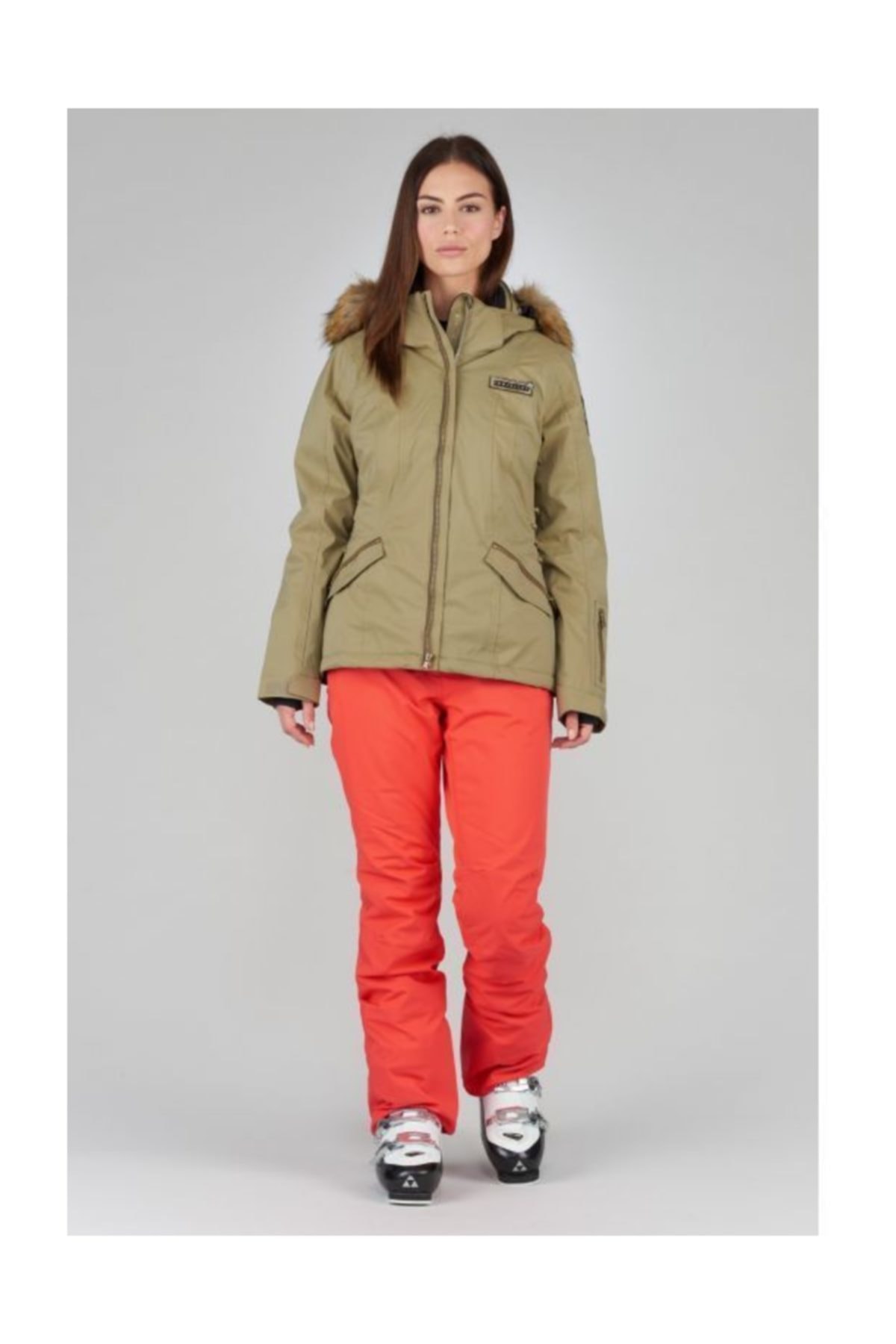 Sun Valley Dehnys Kadın Kayak Pantolonu Kırmızı