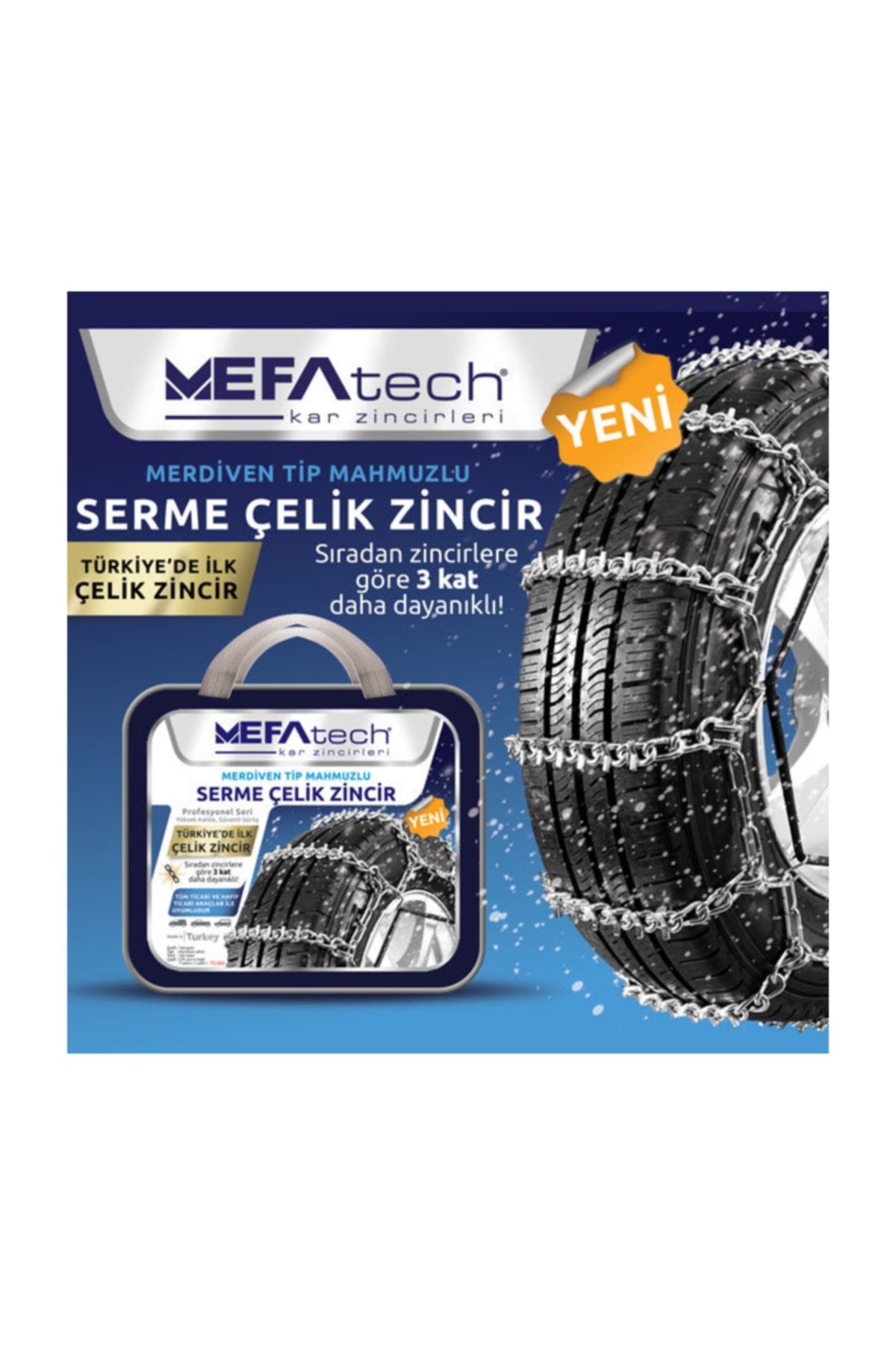 MEFATECH Merdiven Serme Kar Patinaj Zinciri 265/70x19,5 No285/70