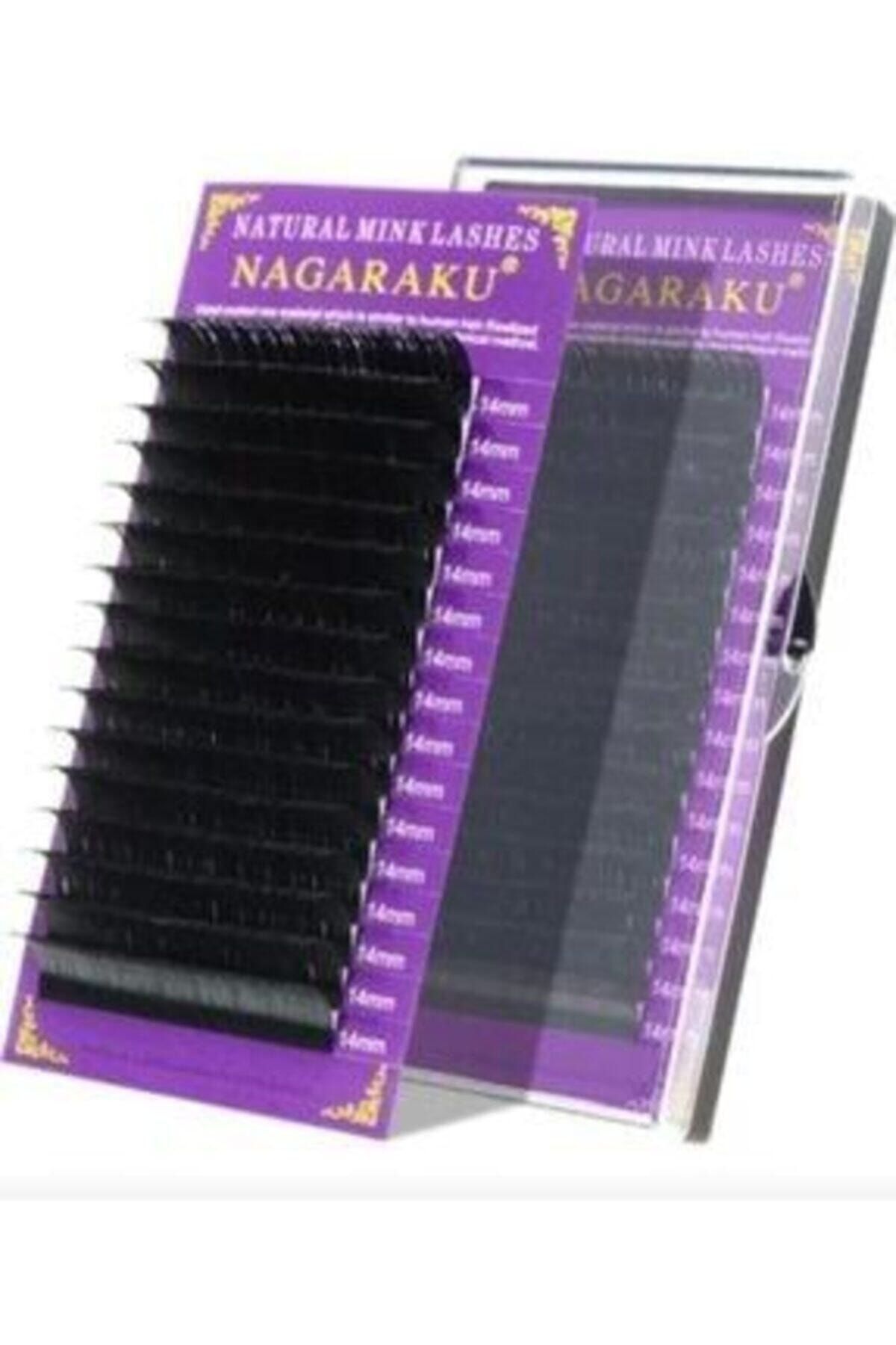 NAGARAKU Ipek Kirpik 0.07 Mm C Kıvrım 14 Mm