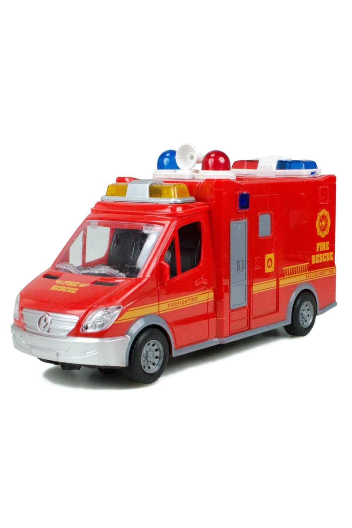 Hobimtek Hd-72 Oyuncak Itfaiye Sesli Işıklı Çarp ve Devam Et 21 cm