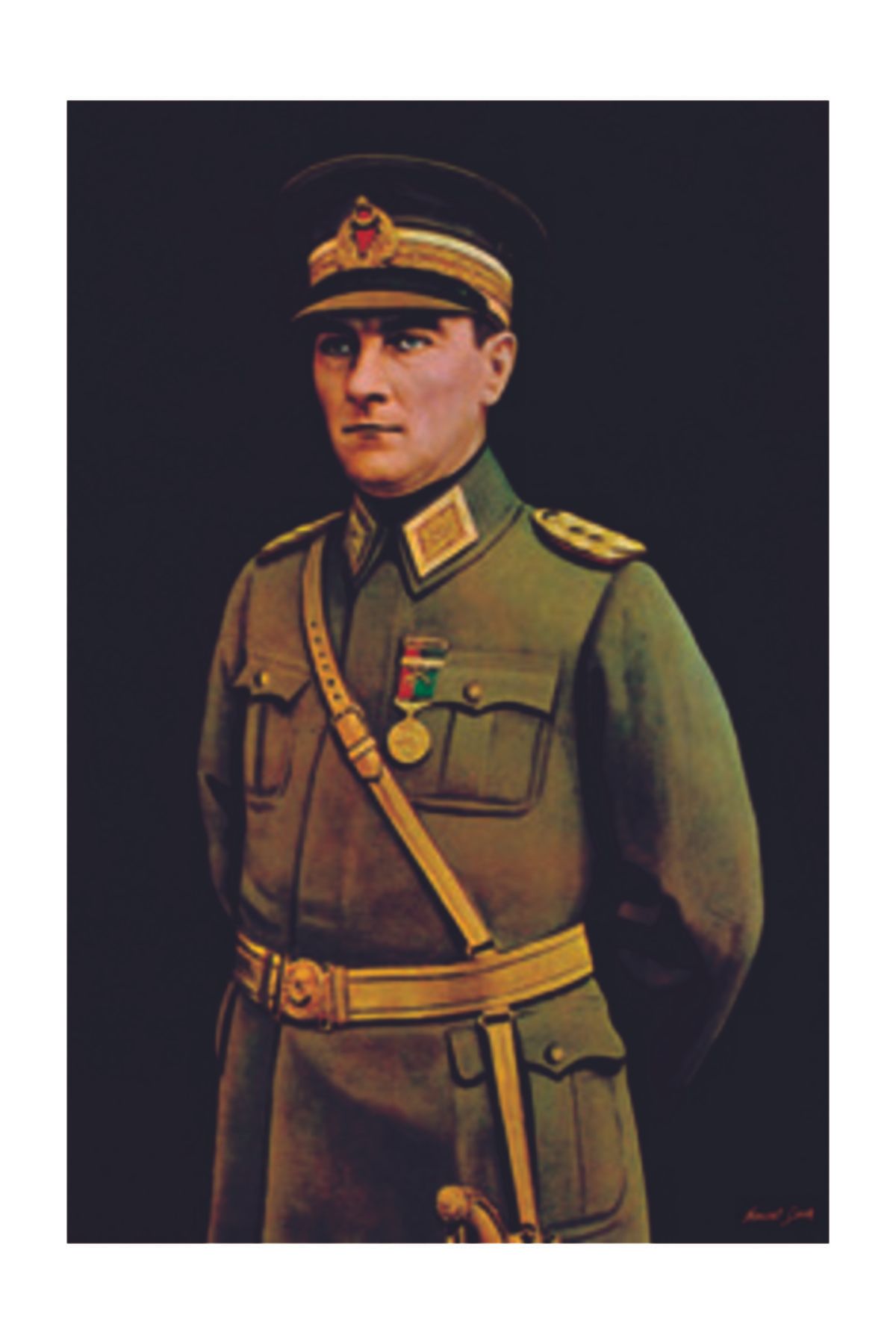 bayrakal Atatürk Resmi Raşel Kumaş 600x900 cm