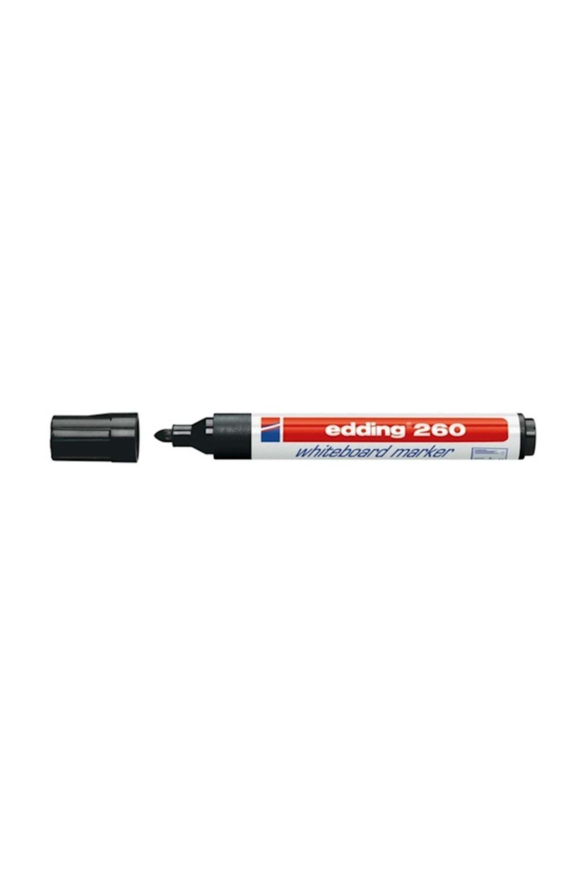 Edding 260 Beyaz Tahta Kalem Siyah 5 Li Paket