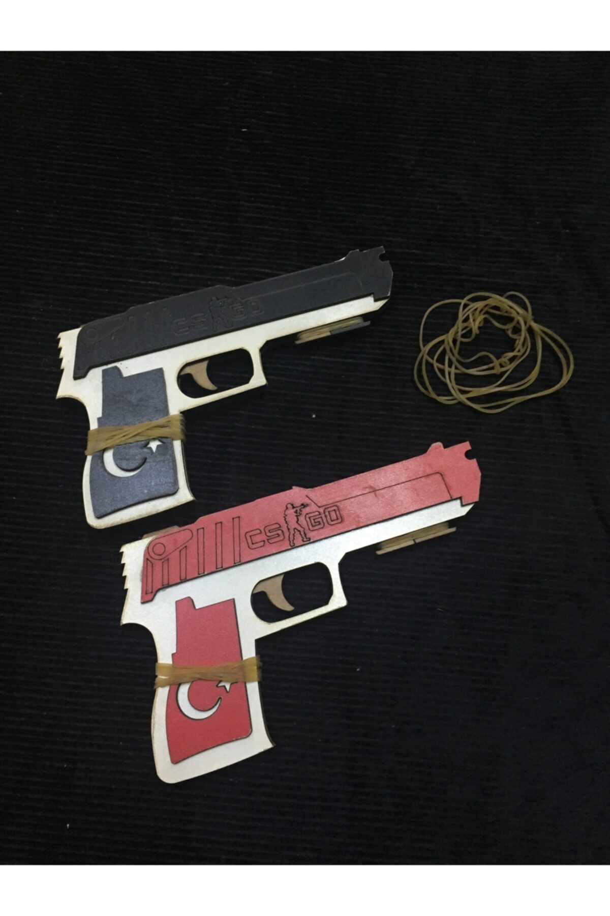 MEHMET YOZGATLIOĞLU Ahşap&tahta 2’li Oyuncak Lastik Atar Tabanca&silah