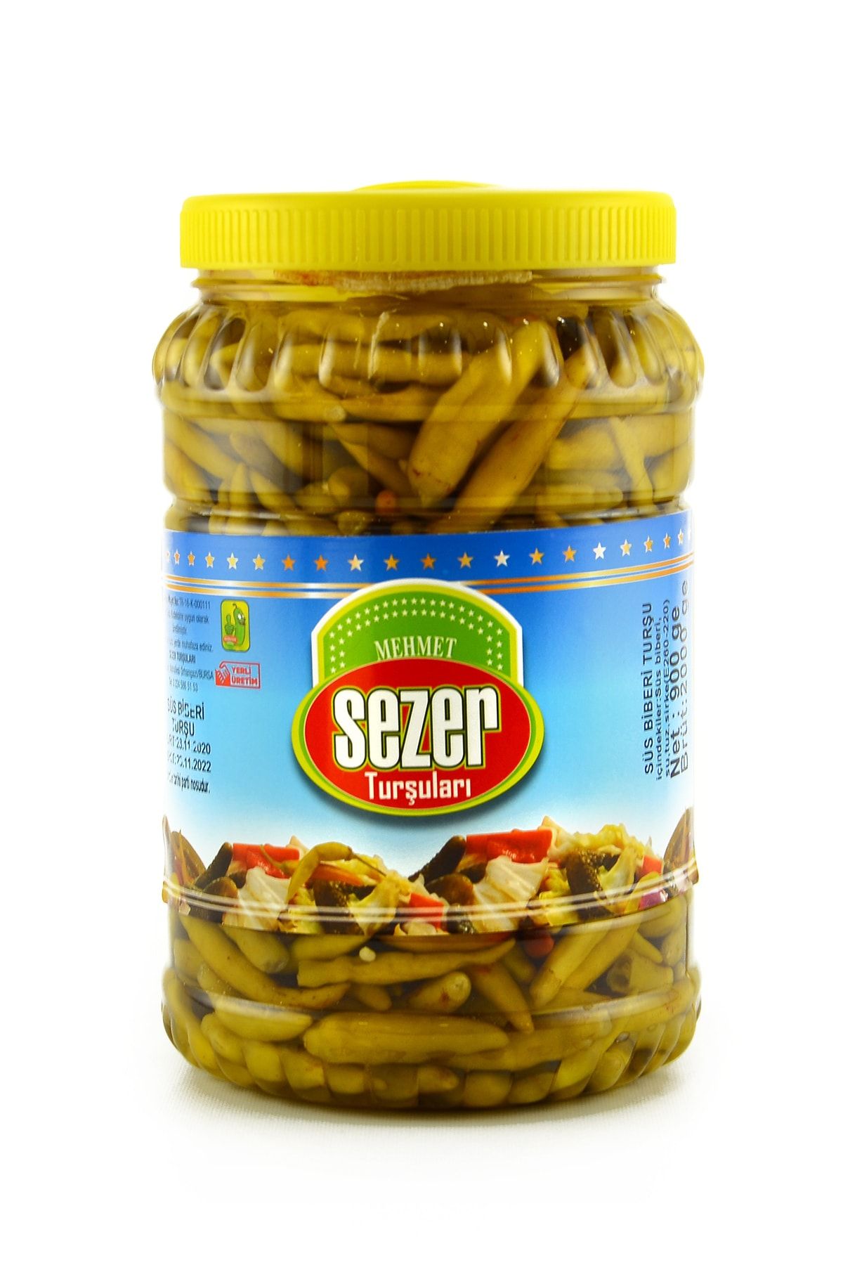 MEHMET SEZER TURŞULARI Frenk Biberi Turşu 900 gr
