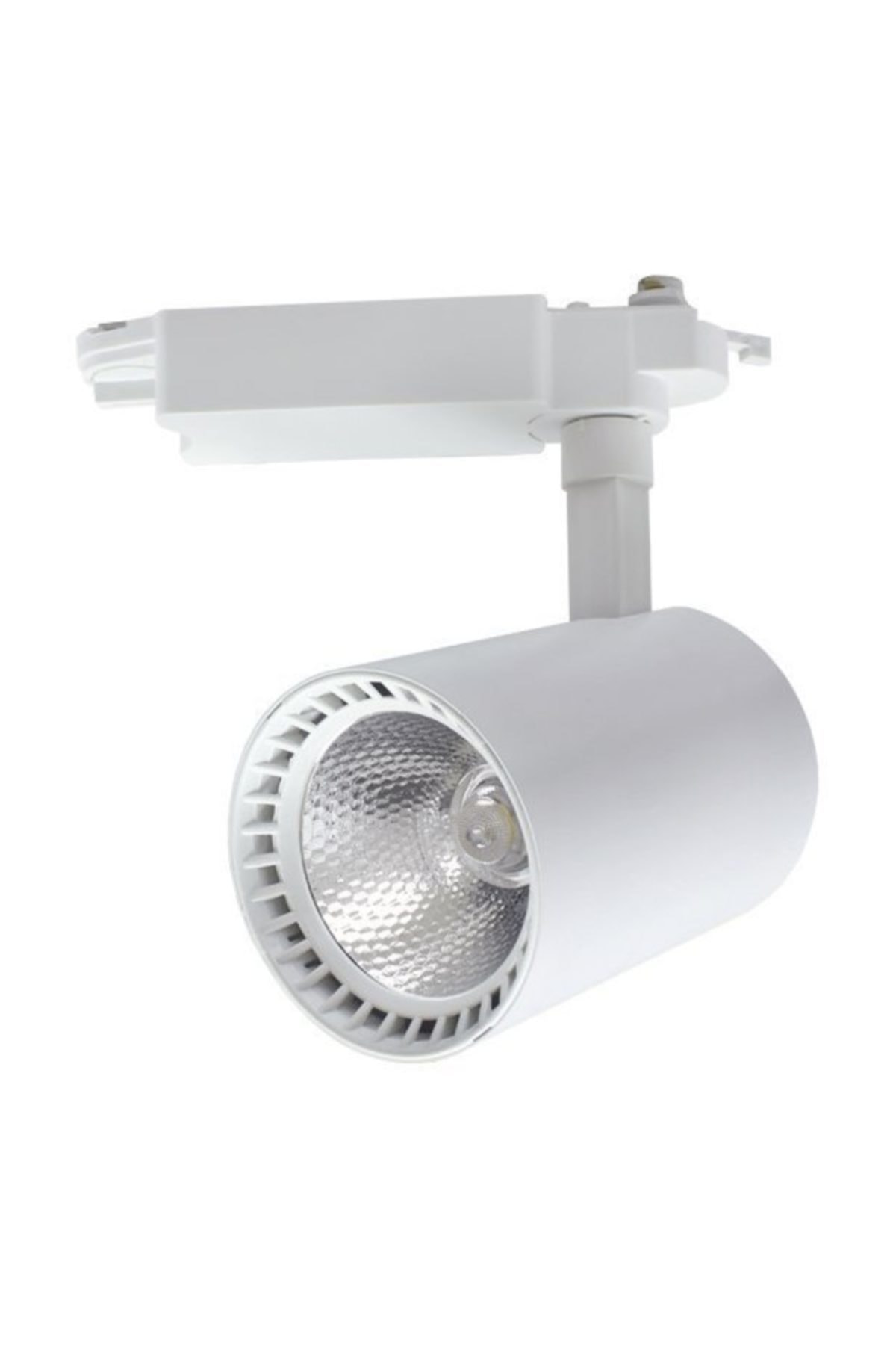 LUXRAM 3 Adet 30w Ray Spot Vitrin Mağaza Armatürü 1 Metre Raylı Beyaz Kasa Günışığı Renk Ray