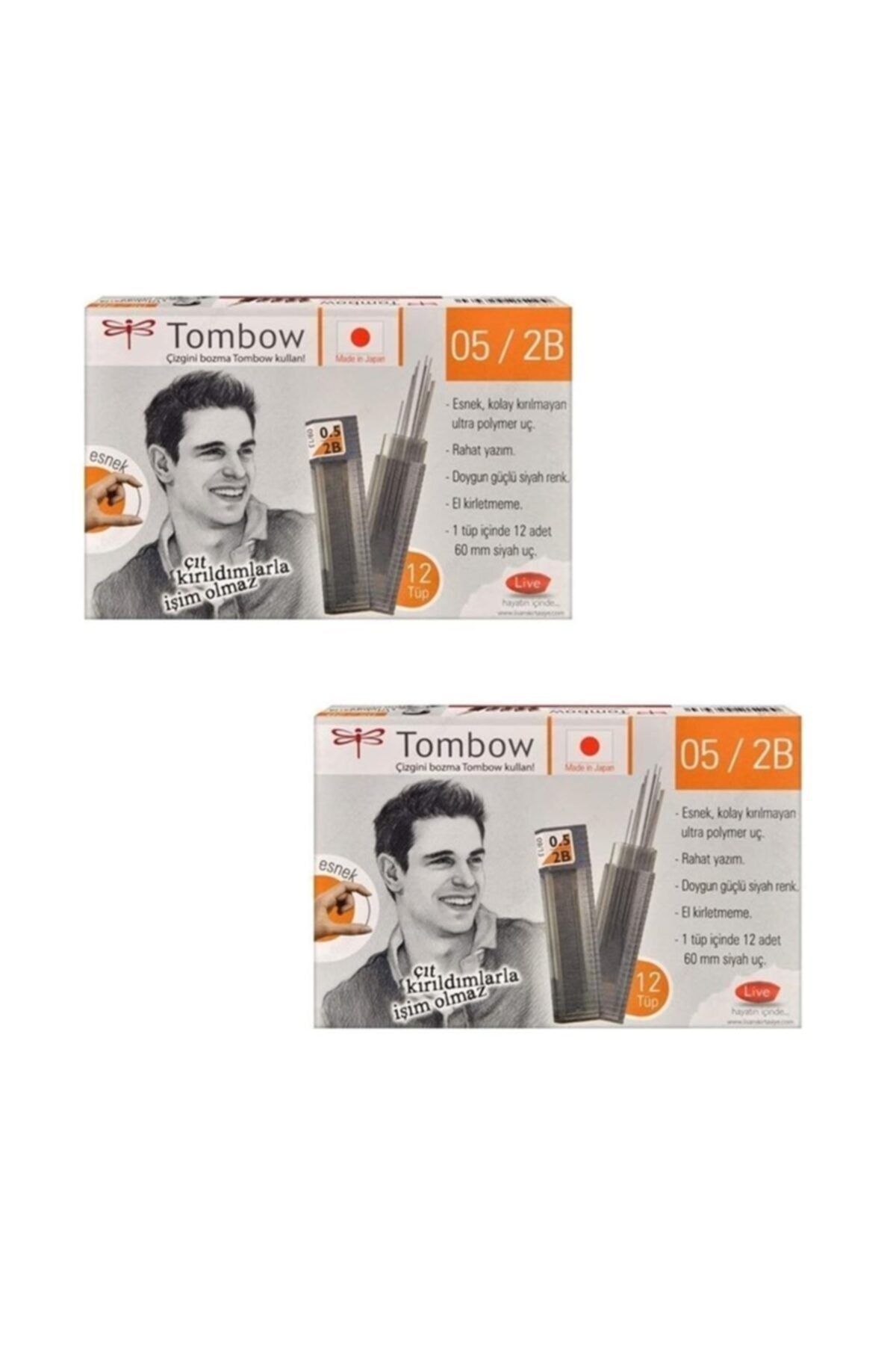 Tombow Klasik Tüp 0.5 Mm 2b 24'lü