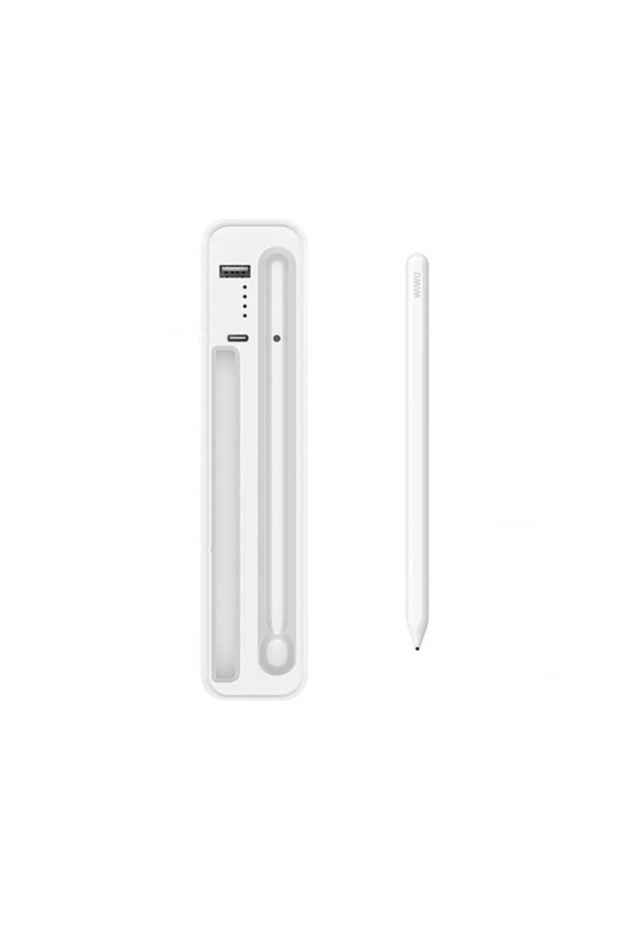 WIWU Wireless Charging Stylus Dokunmatik Çizim Kalemi + Şarj Kutusu