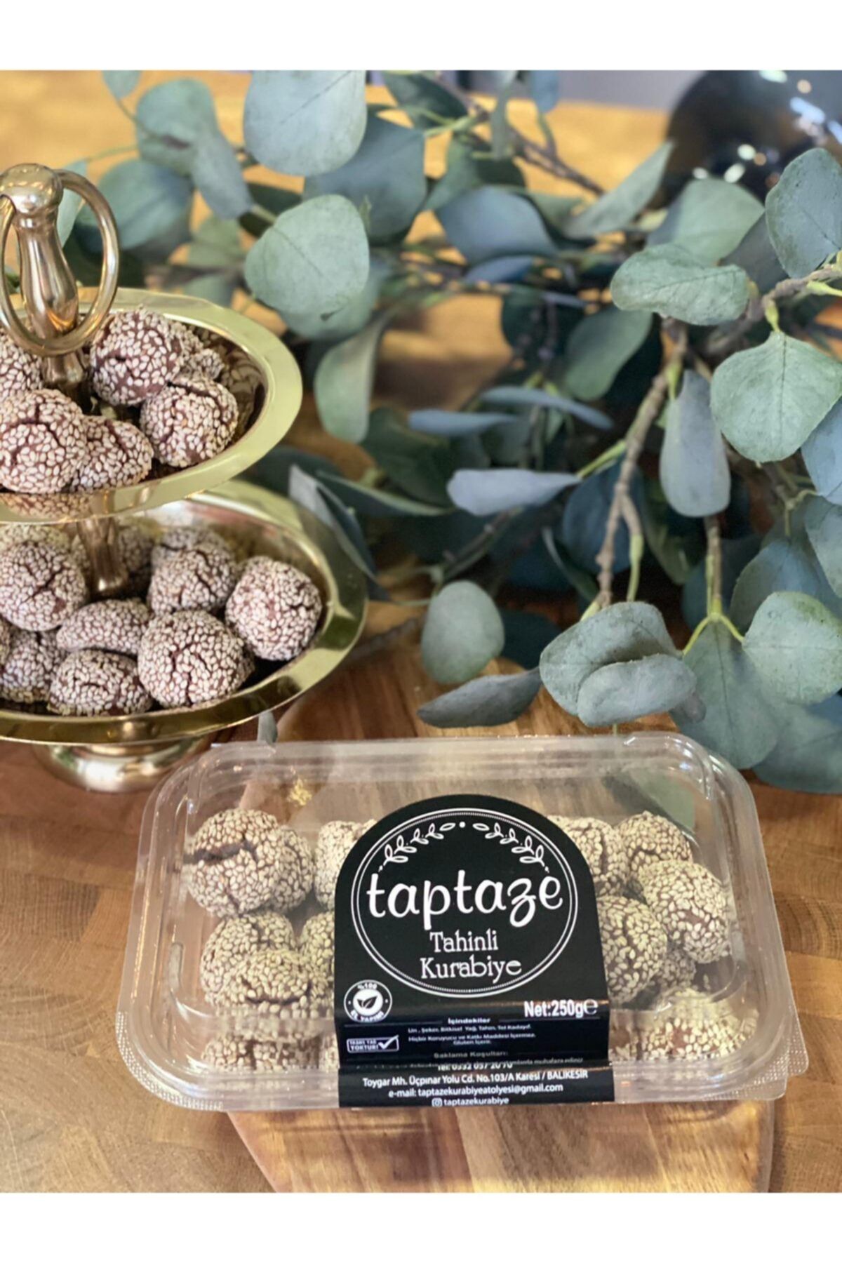 TAPTAZE KURABİYE ATOLYESİ Tahinli Kurabiye Katkısız Butik Kurabiye
