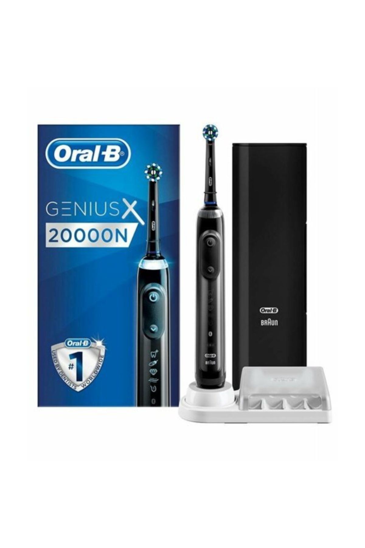 OralB Genius 20000 Luxe Anthracite Siyah Şarj Edilebilir Diş Fırçası