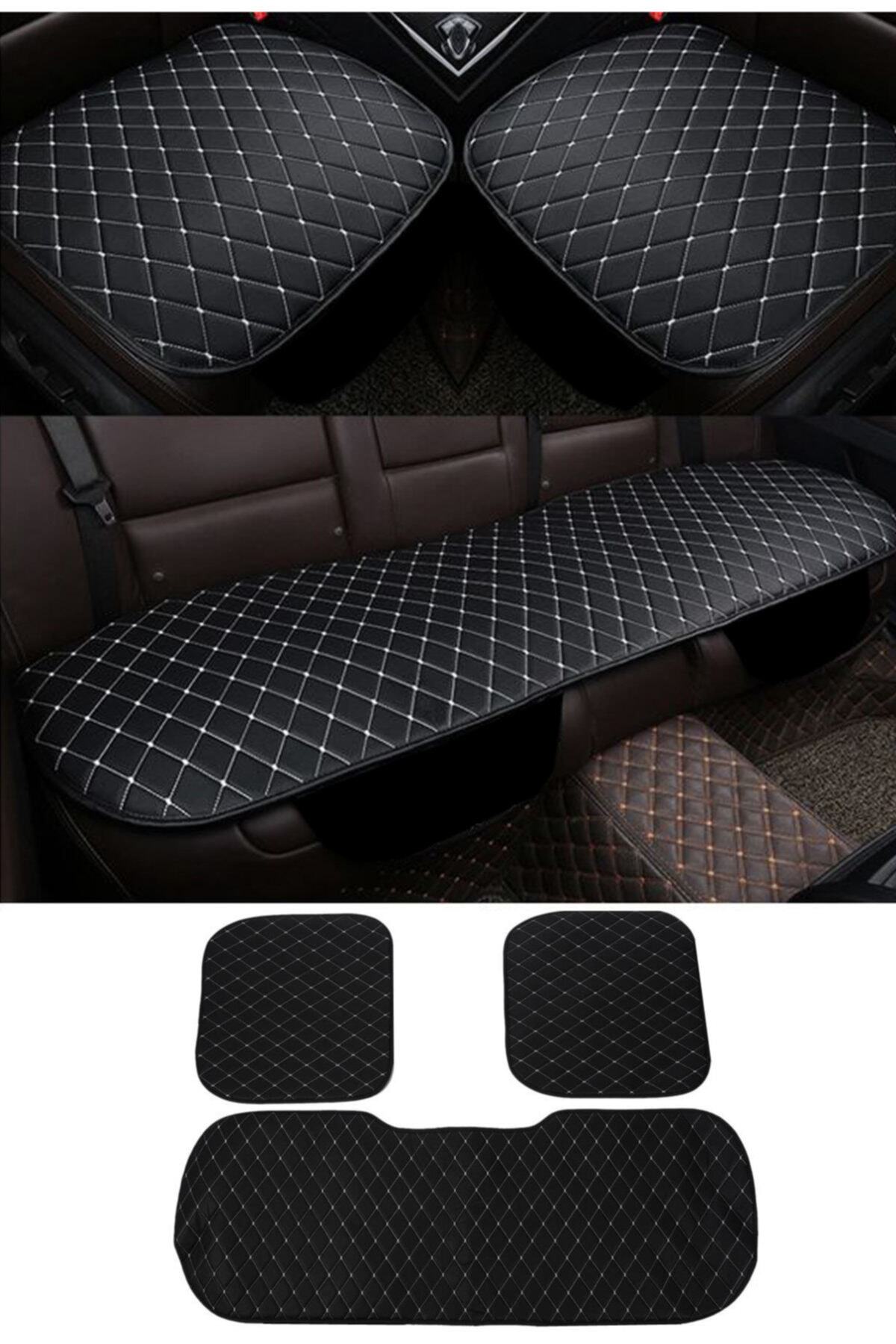 AutoFresh Citroen C4 Uyumlu Koltuk Koruyucu Alt Serme Minder Seti Suni Deri Spor Tuning Model