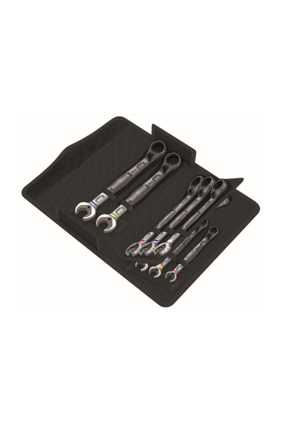 wera 6001 Joker Cırcır Mafsallı Açık Ağız Anahtar 11li Set 05020091001