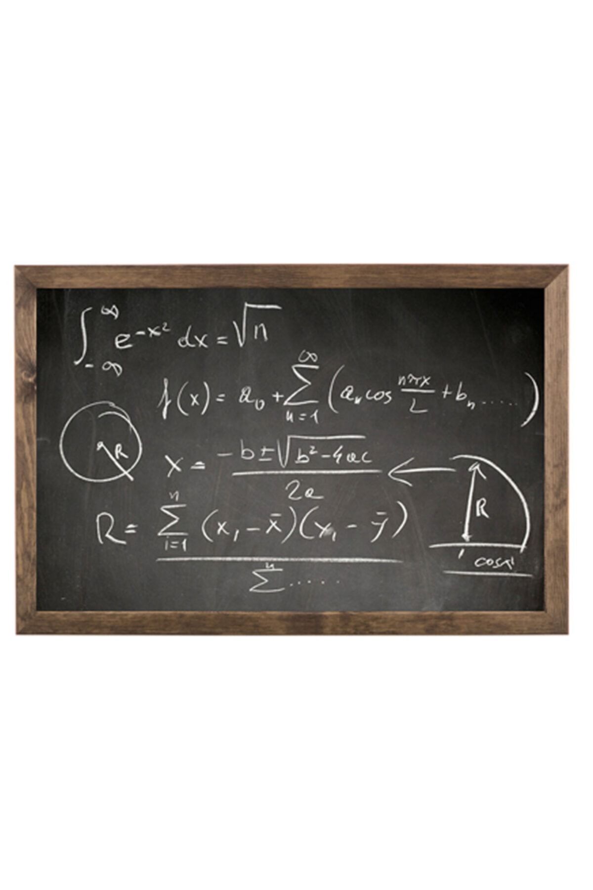 Woodesk Ağaç Çerçeveli 70x50 cm Yazı Tahtası