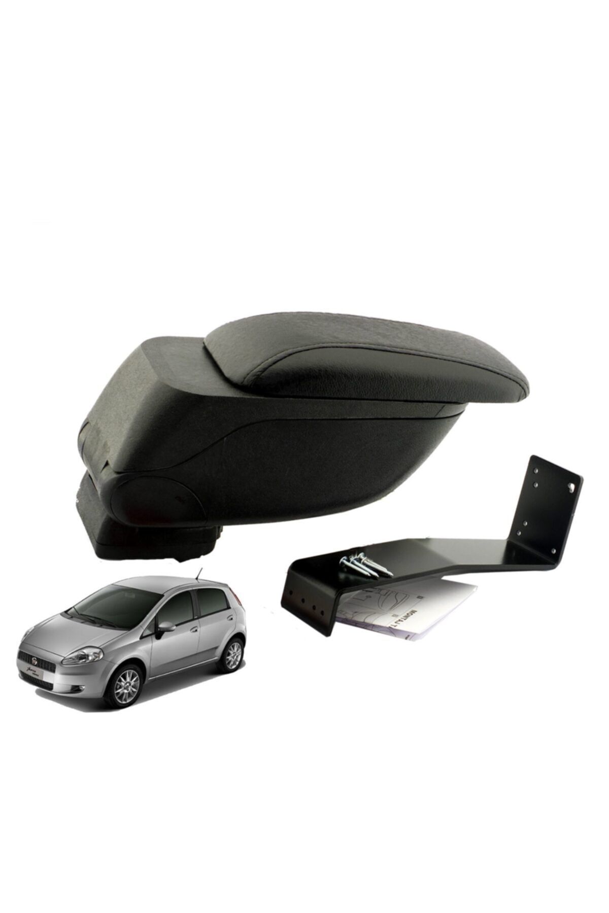Atakent Hobi Fiat Grande Punto 2006-2010 Geniş Hacimli Delmesiz Çelik Ayaklı Kolçak