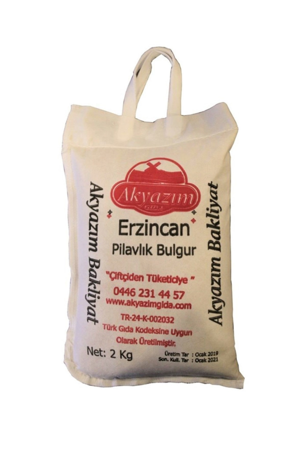 Akyazım Değirmen Pilavlık Bulgur - 2 Kg