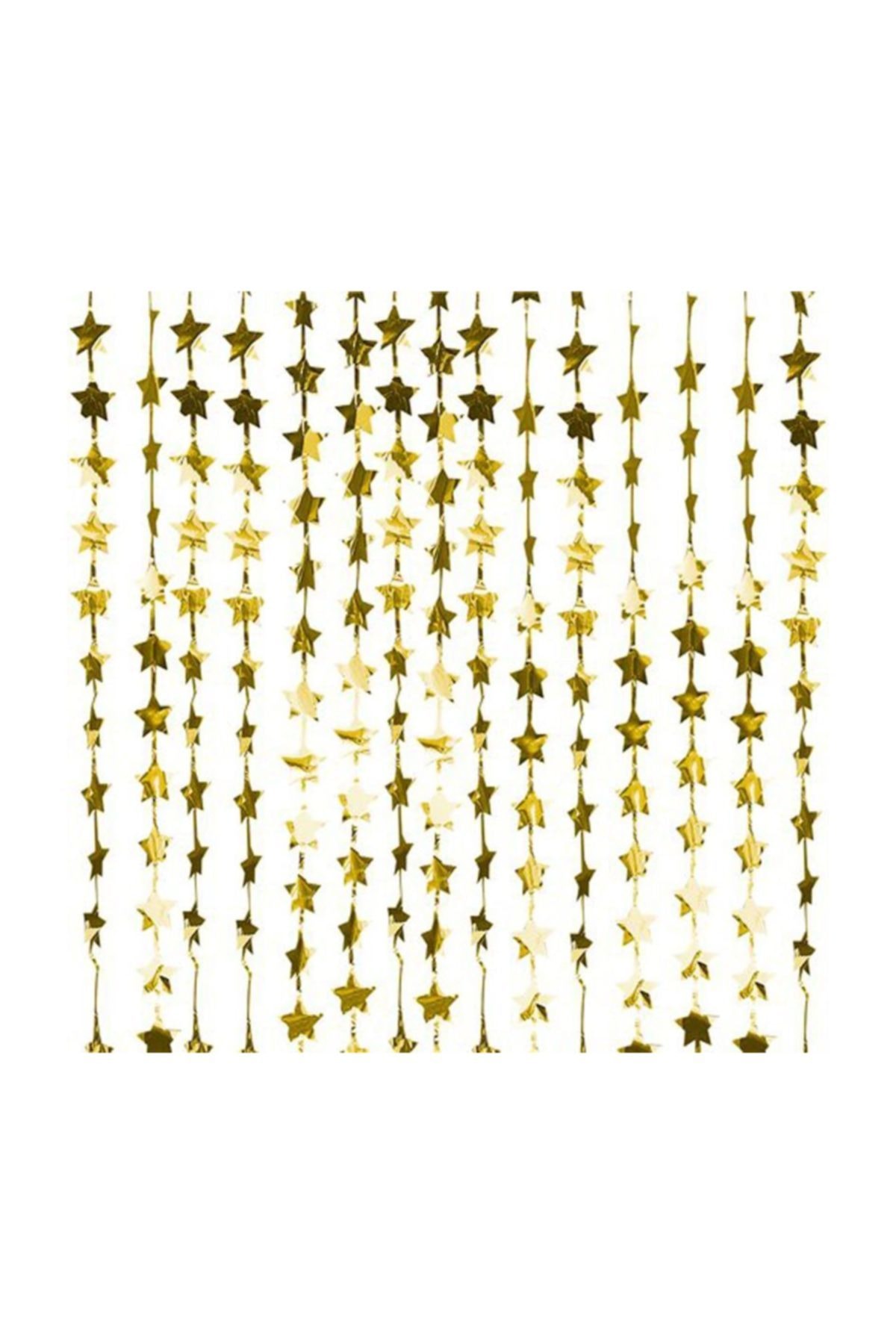 Pandoli Altın Renk Yıldızlı Kapı Perdesi Folyo Dekor Süsü