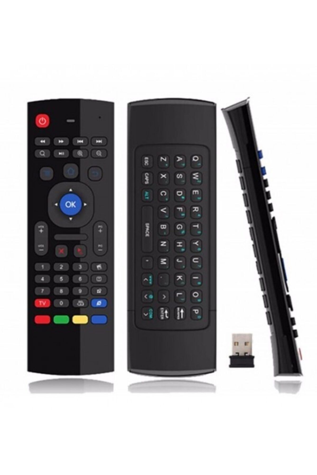 ŞahTech Kablosuz Şarjlı Klavyeli Akıllı Kumanda Tv Box Uyumlu Pg-8037
