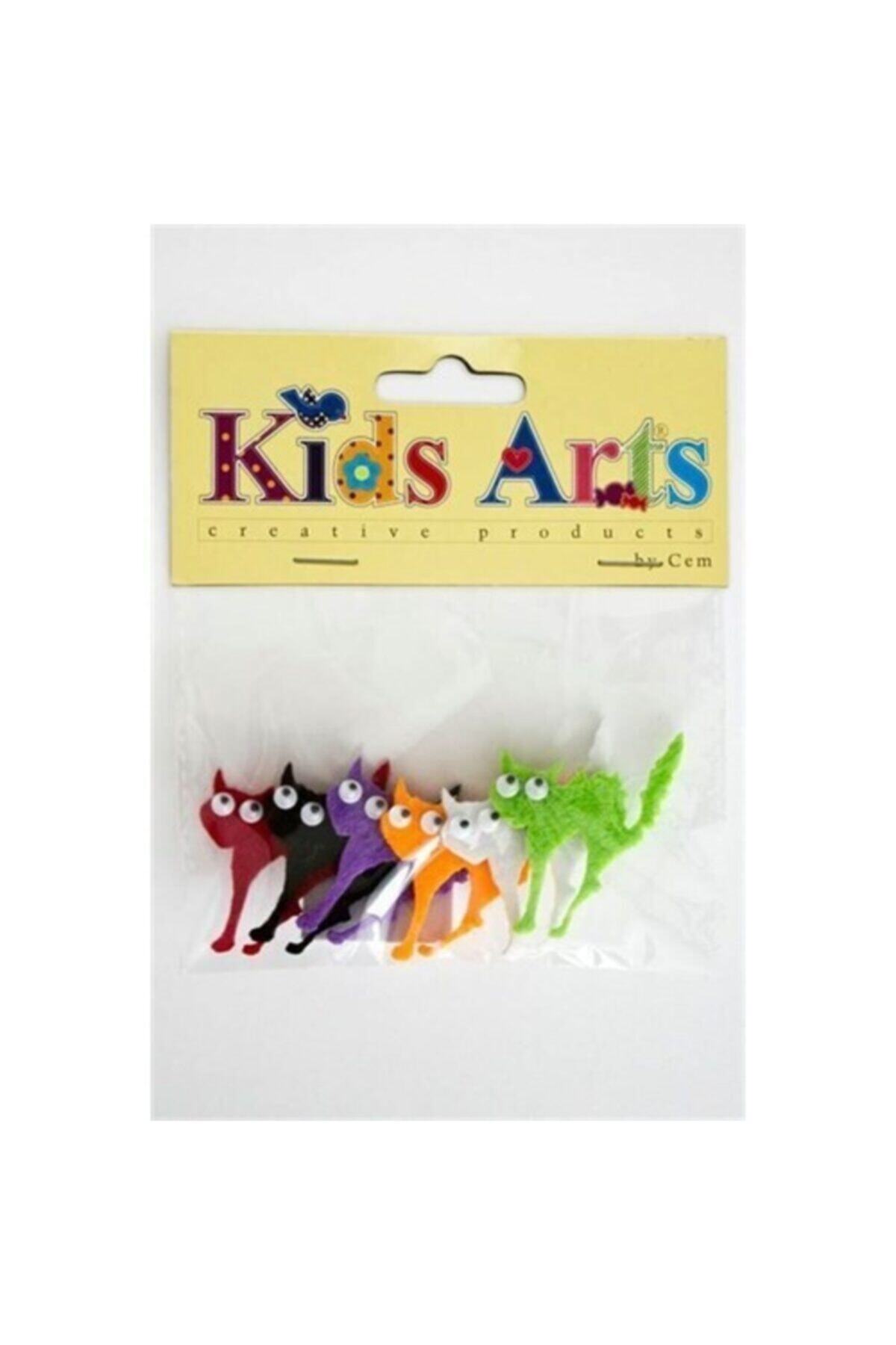 Dolphin Kids Arts  Keçe Sticker Kedi Fd140