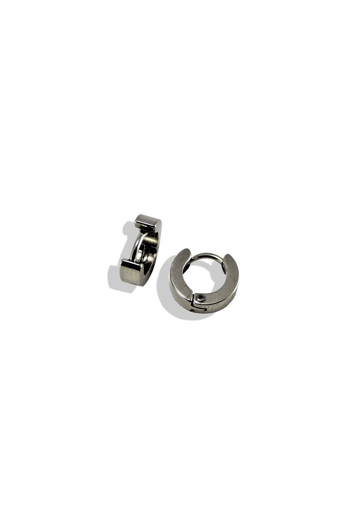 TÜKKAN ACCESSORİES 316l Cerrahi Çelik Iğneli 1 Çift (2 Adet ) Çelik Küpe