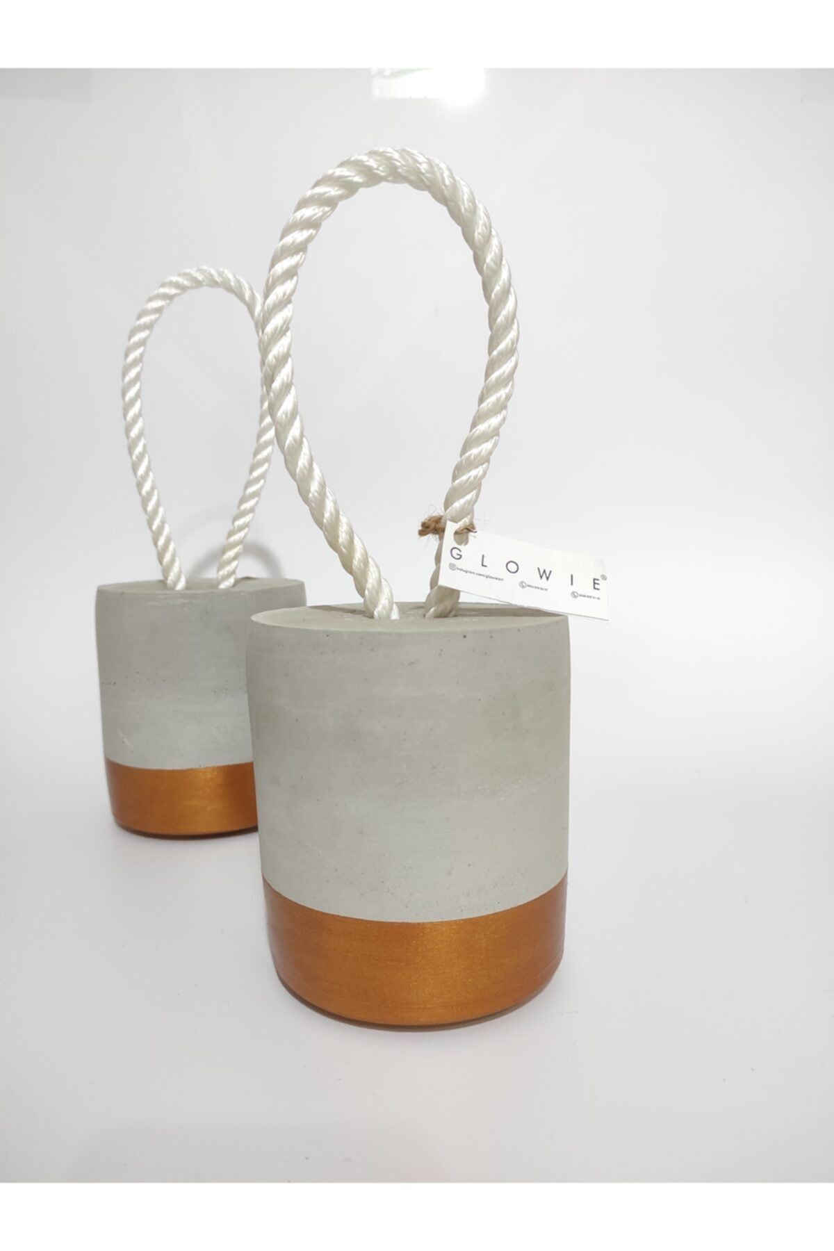 GlowieArt Bronz Beton Kapı Tutacağı ( Stoper) 2 Kg