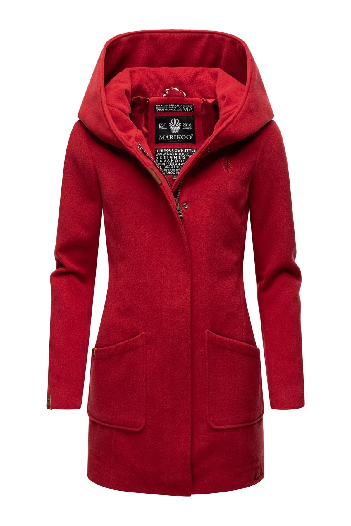 Marikoo Coat Red Parka Trendyol