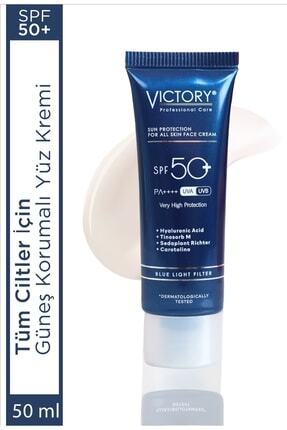 Spf50 Yüz Güneş Kremi Tüm Cilt Için Su Bazlı Mavi Işık Filtreli 50 ml Image 0