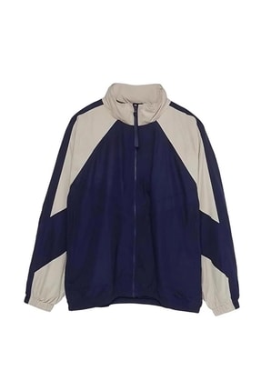 dompuleri moda Touz Vintage Baggy Paraşüt Kumaş Kolej Ceket Eşofman Image 0