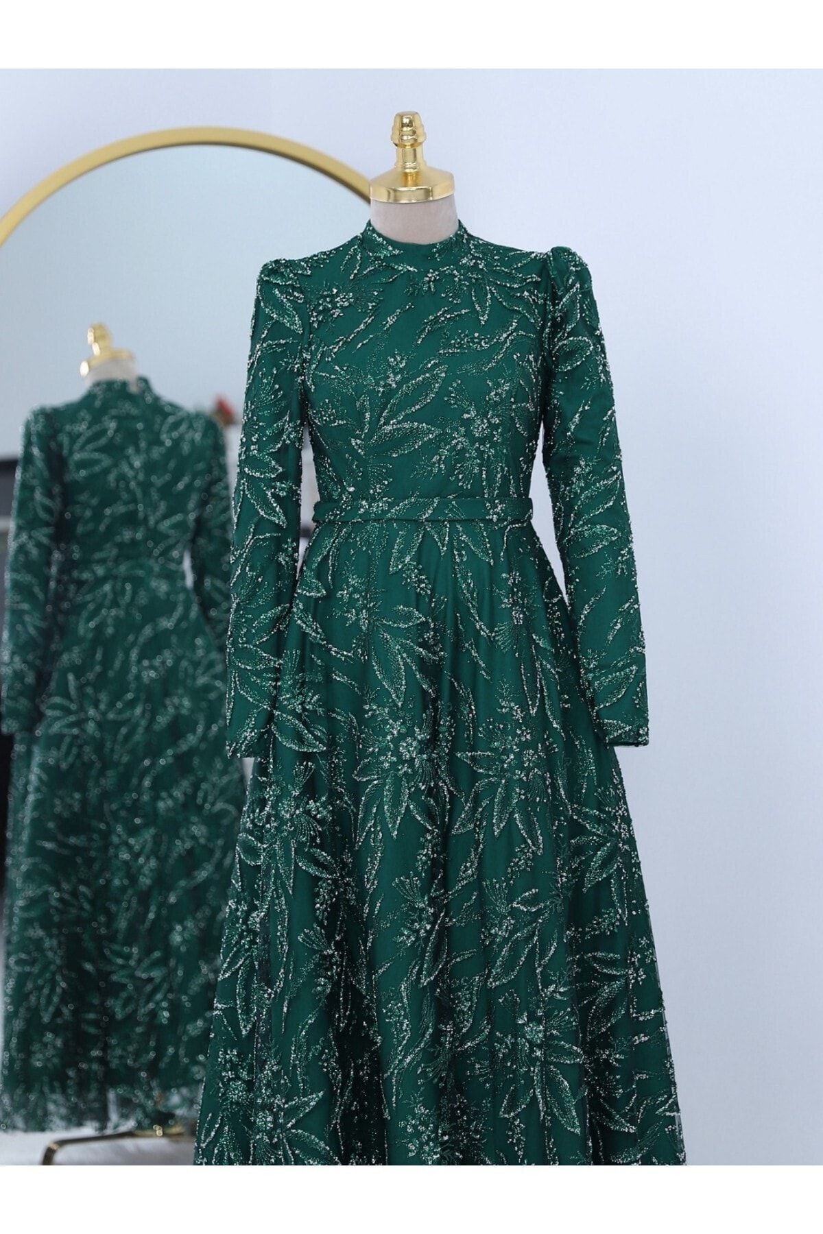 Whistles jungle cat green sale dress
