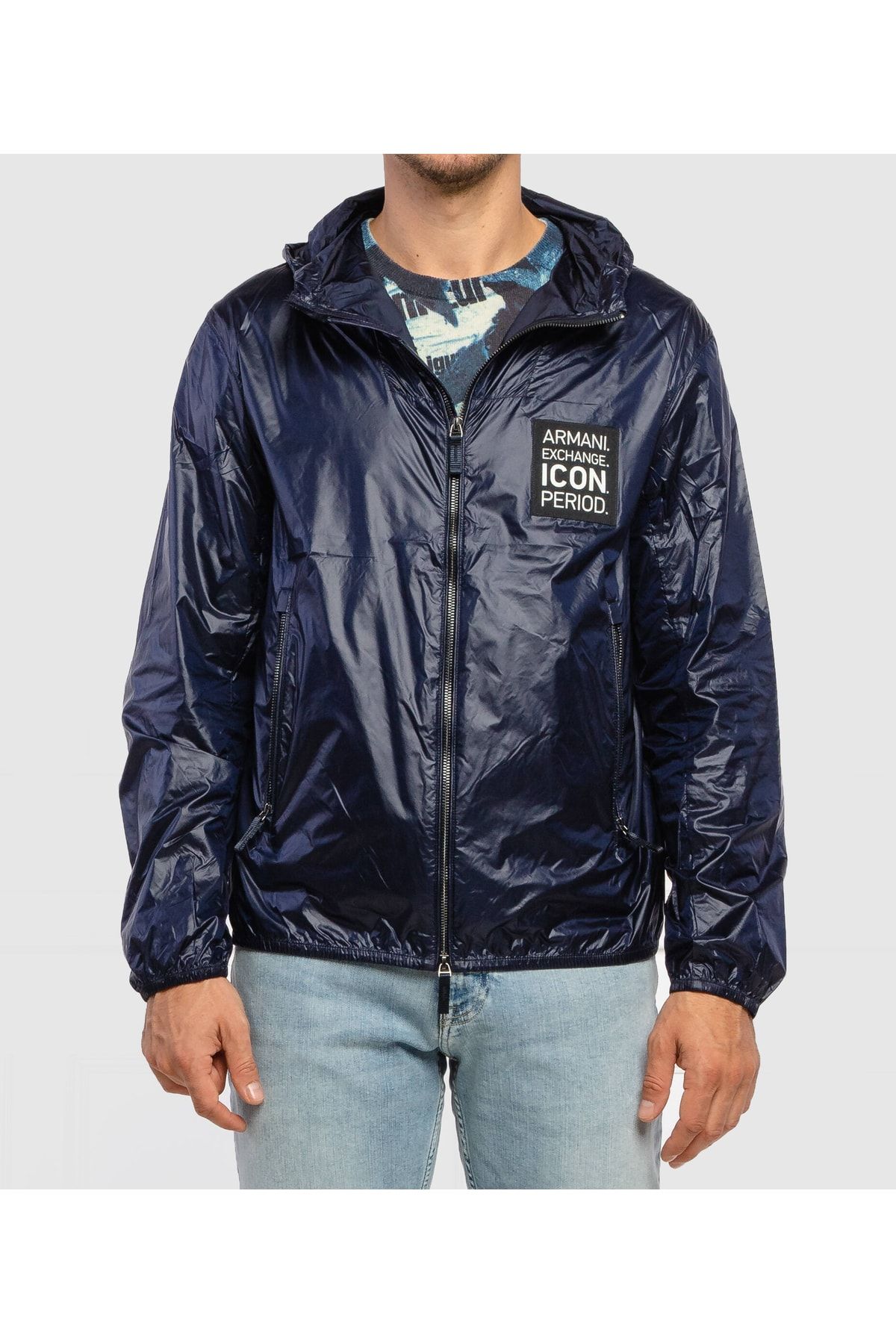 Armani Exchange Men s Hooded Raincoat 8NZBP5 ZNYNZ U007376 Trendyol
