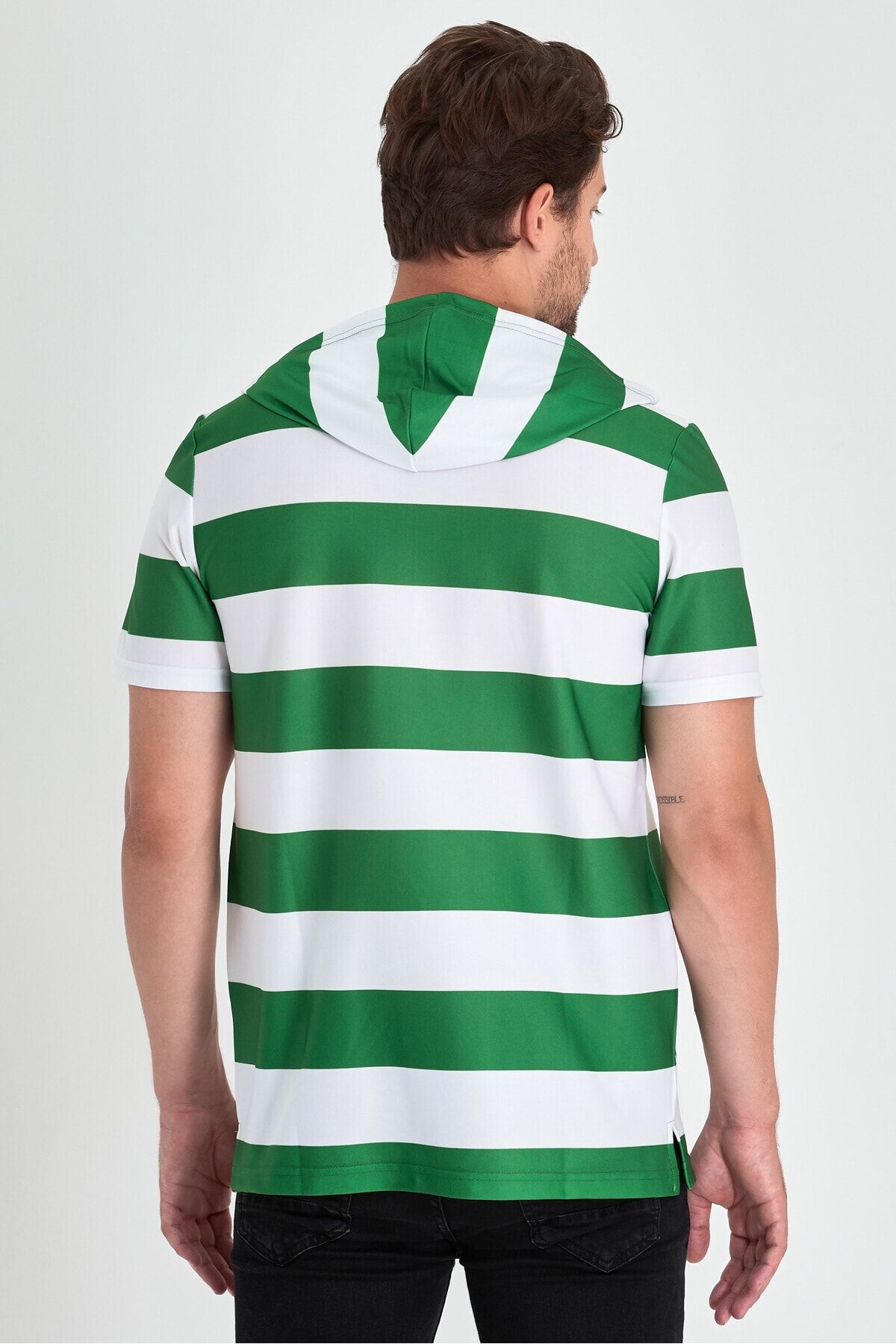 Green and shop white raglan shirt